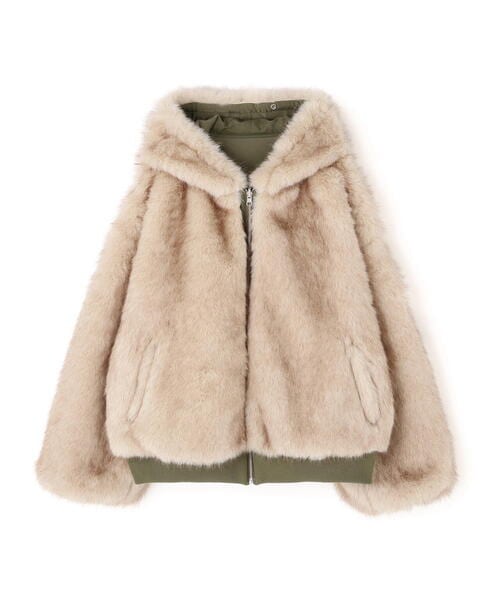 MITSUKI/ミツキ/REVERSIBLE FUR BLOUSON khaki F