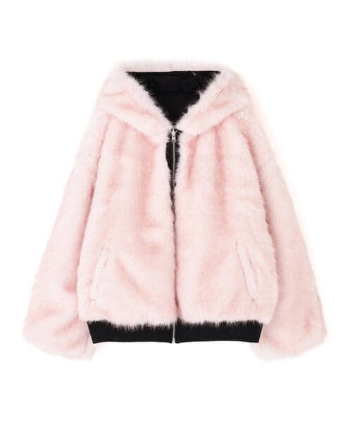 MITSUKI/ミツキ/REVERSIBLE FUR BLOUSON black F