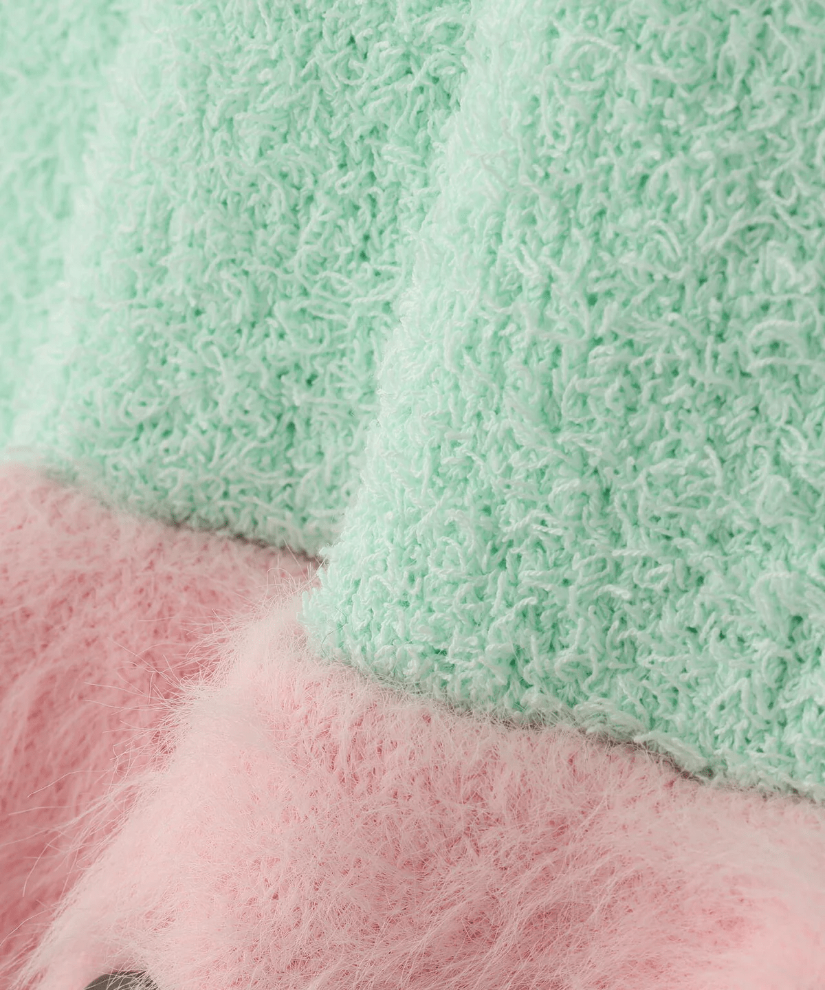 amok /アモク/COLLARLESS KNIT JACKET MINT GREEN F