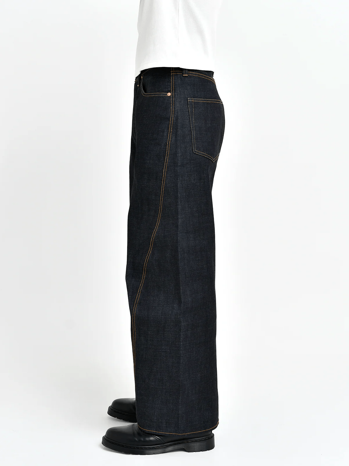 Bante/Japanese 3D Wide-Leg Jeans - Indigo indigo 3