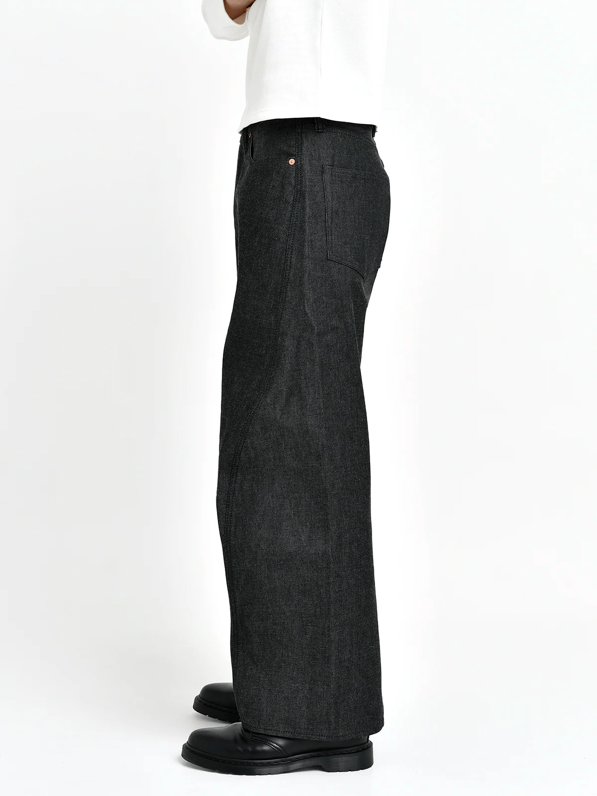 Bante/Japanese 3D Wide-Leg Jeans - black black 4