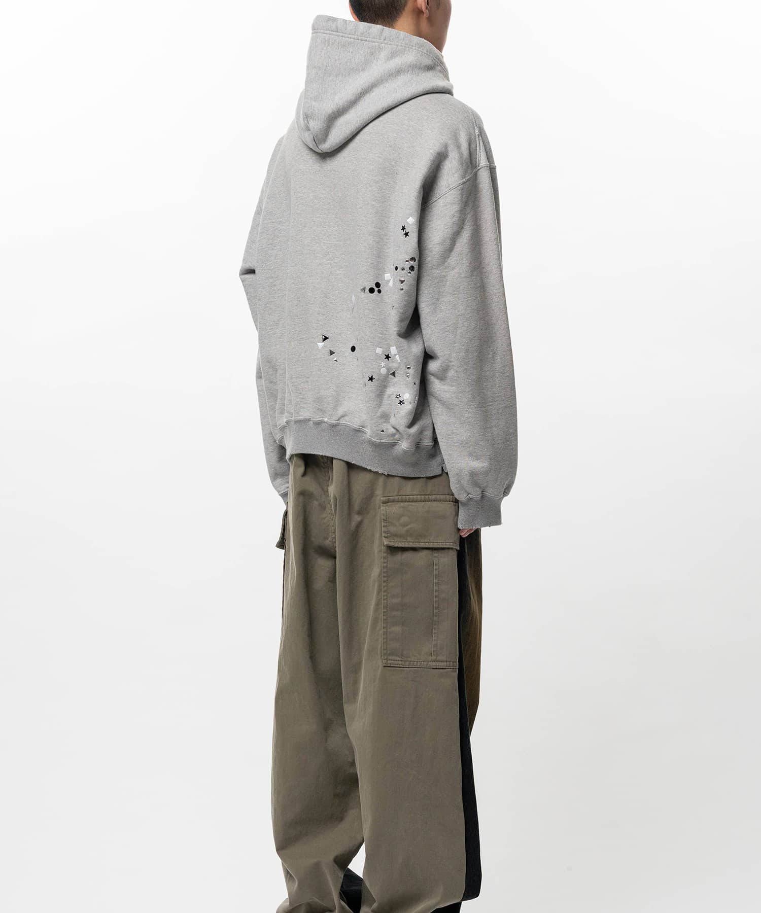 Maison MIHARA YASUHIRO/Embellished Hoodie gray 44
