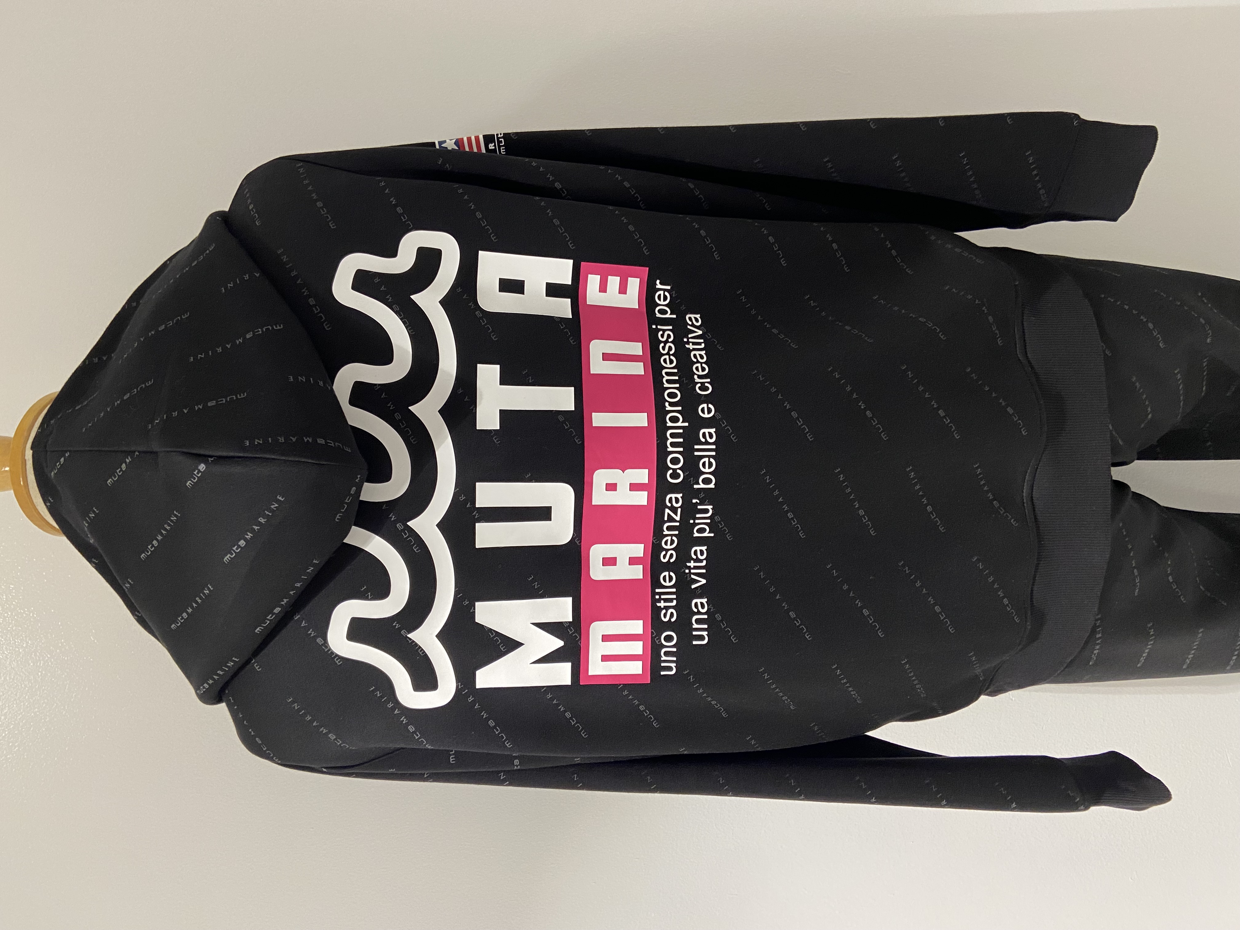 muta MARINE/ムータマリン/SET-UP ZIP HOODIE black S