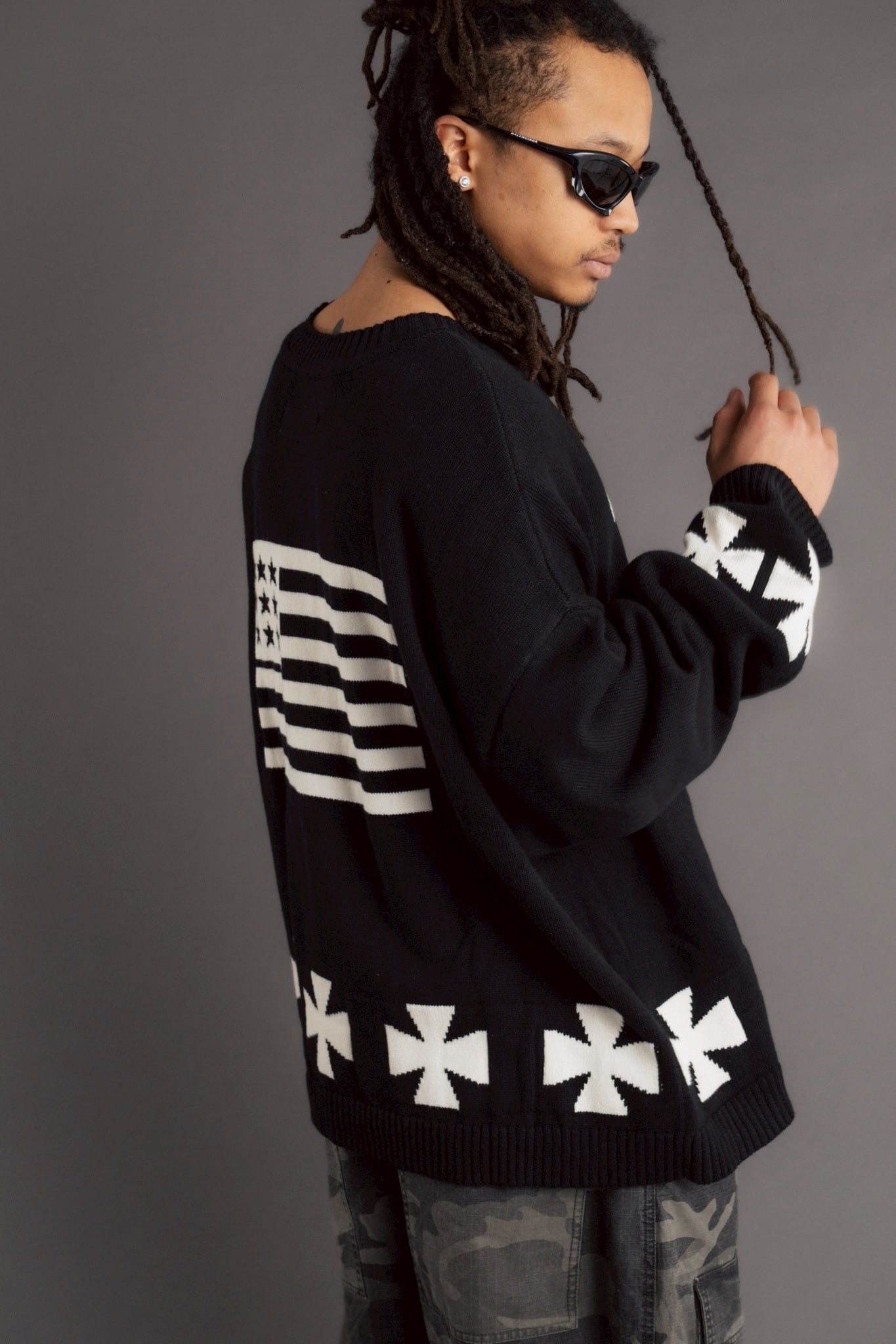 FR(13)NDS/フレンズ/LA KNIT black F