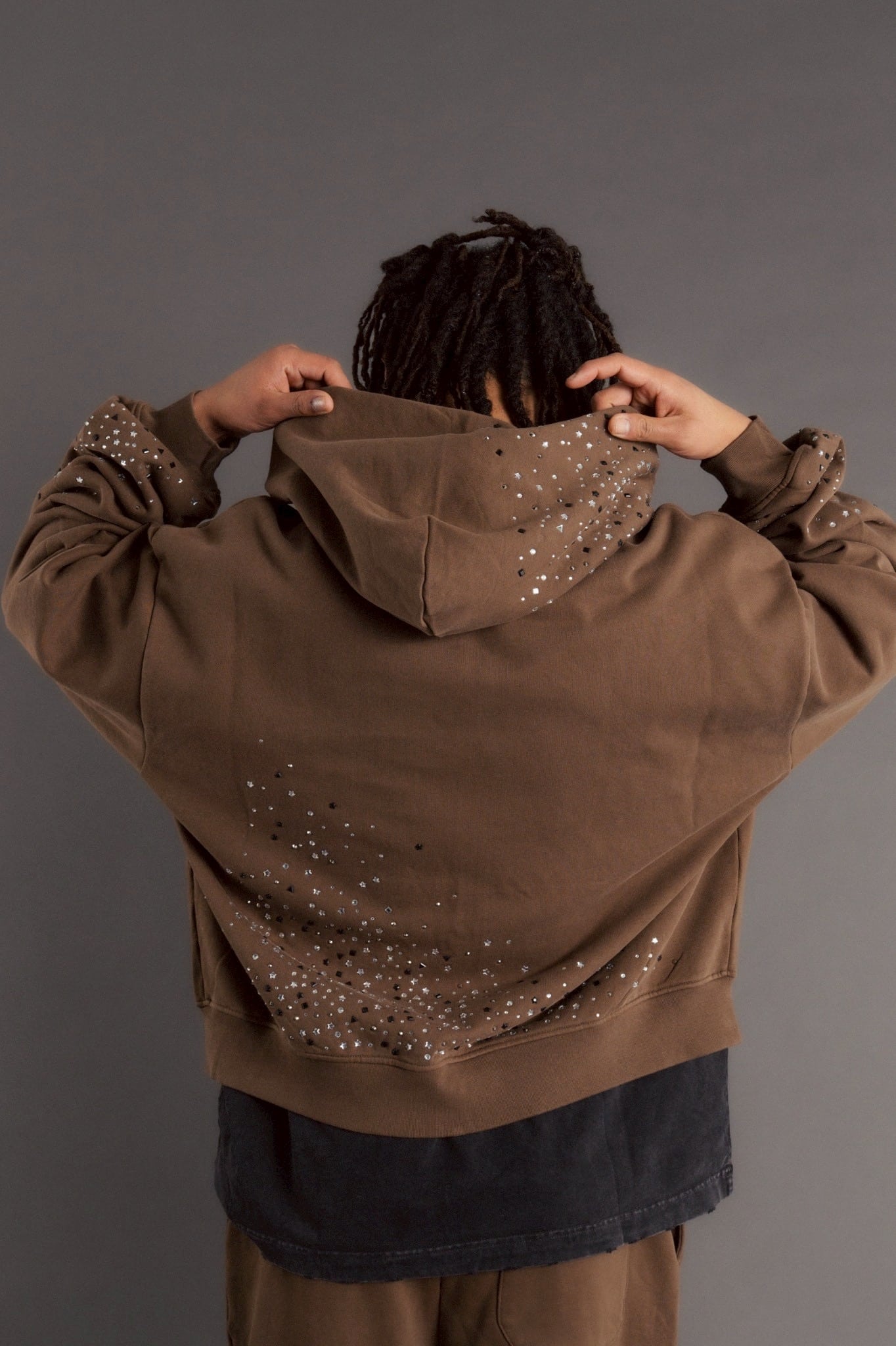 FR(13)NDS /フレンズ/Stone Sweat Hoodie brown L