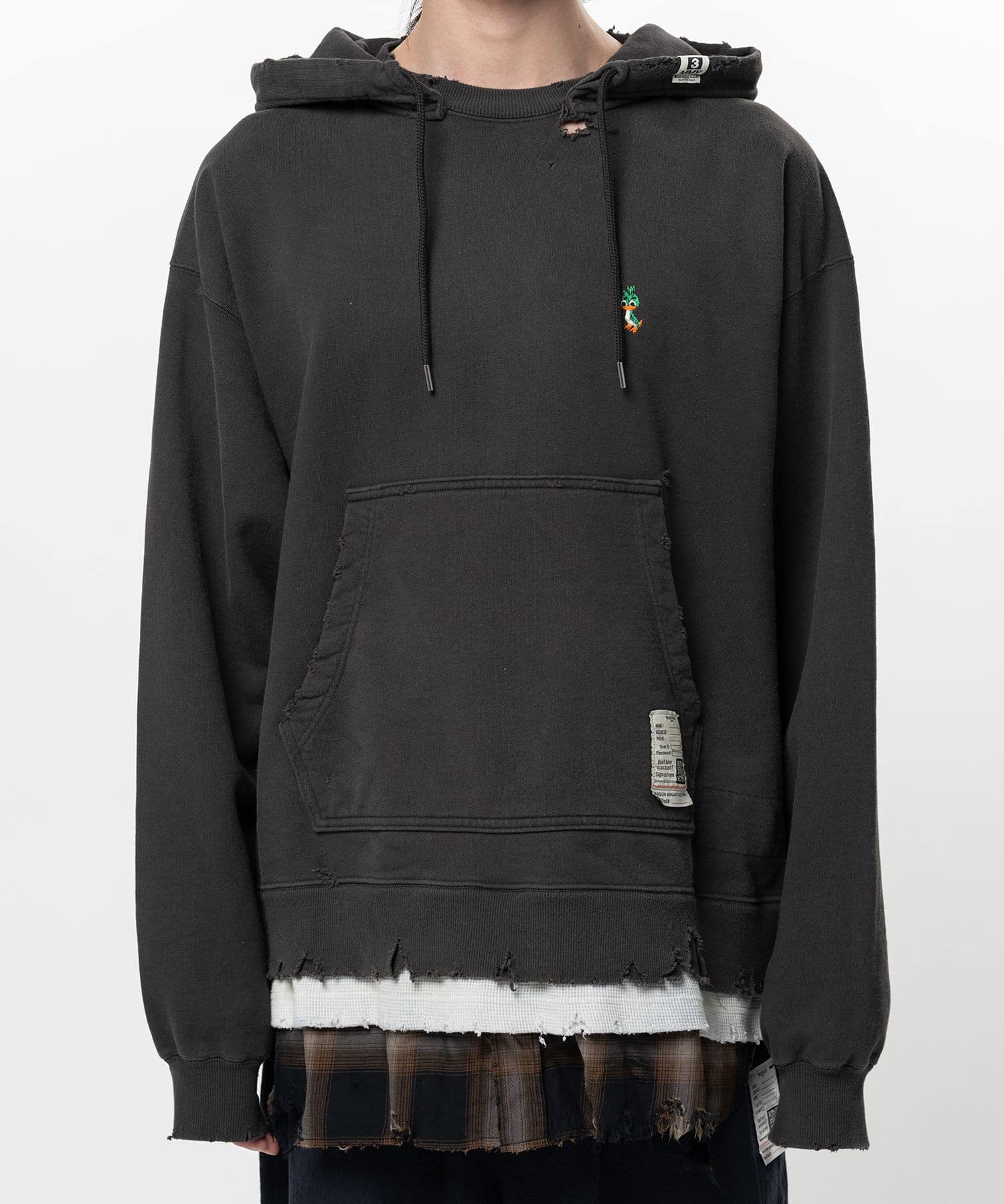 Maison MIHARA YASUHIRO/Triple Layered Hoodie black 44
