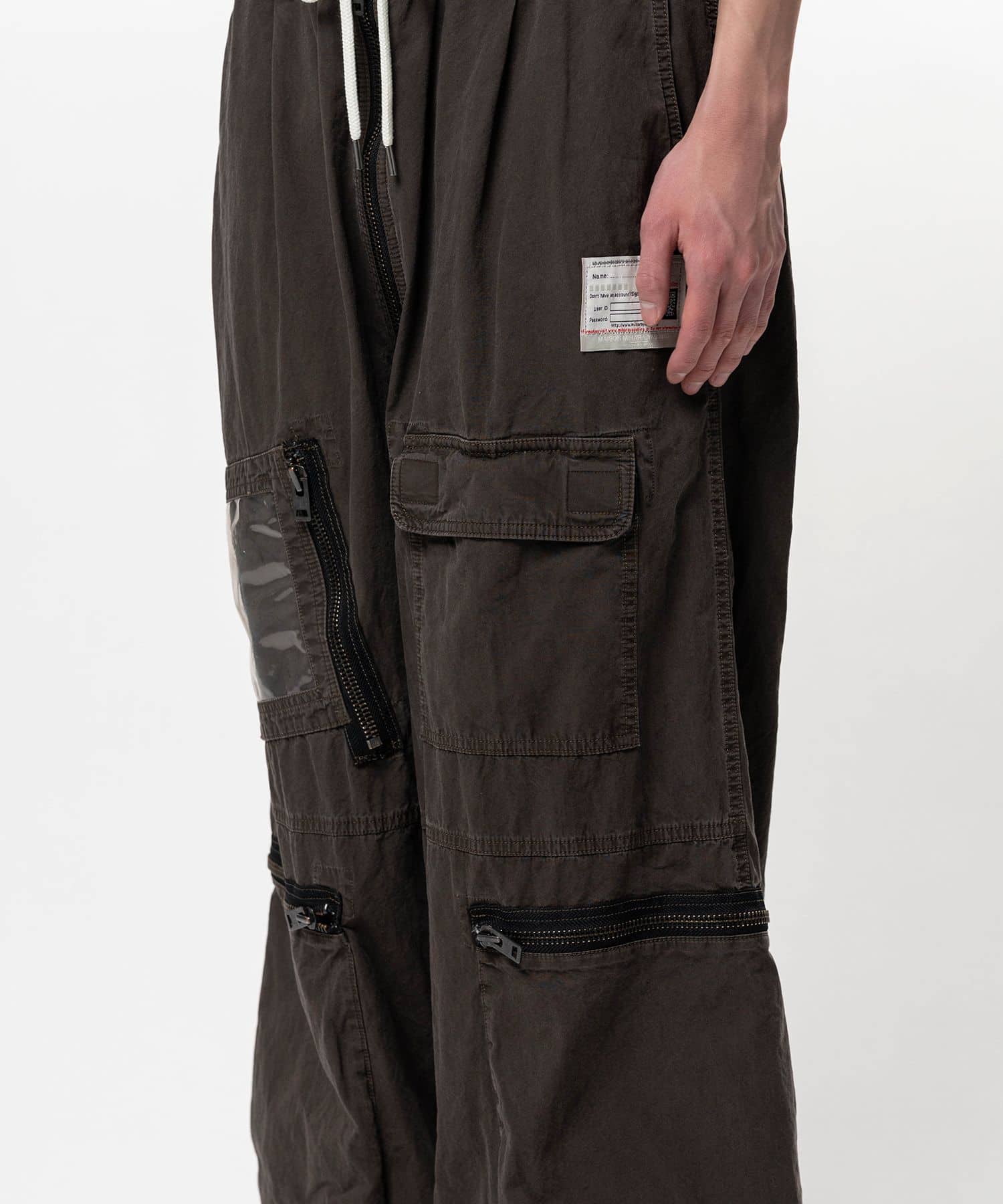 Maison MIHARA YASUHIRO/Sweat Pants Combined Flight Pants brown 44