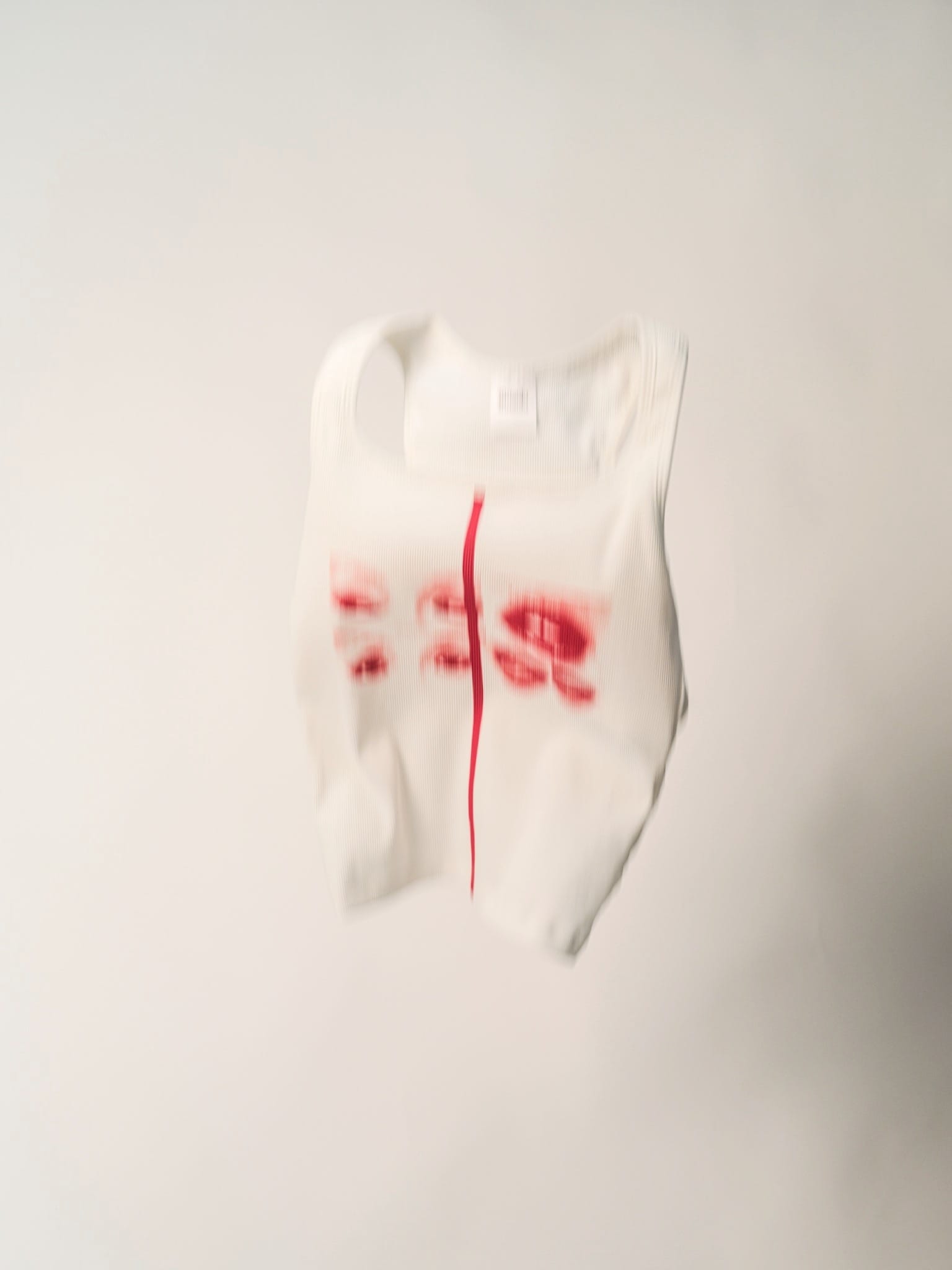 MITSUKI/Face Print TankTop white F