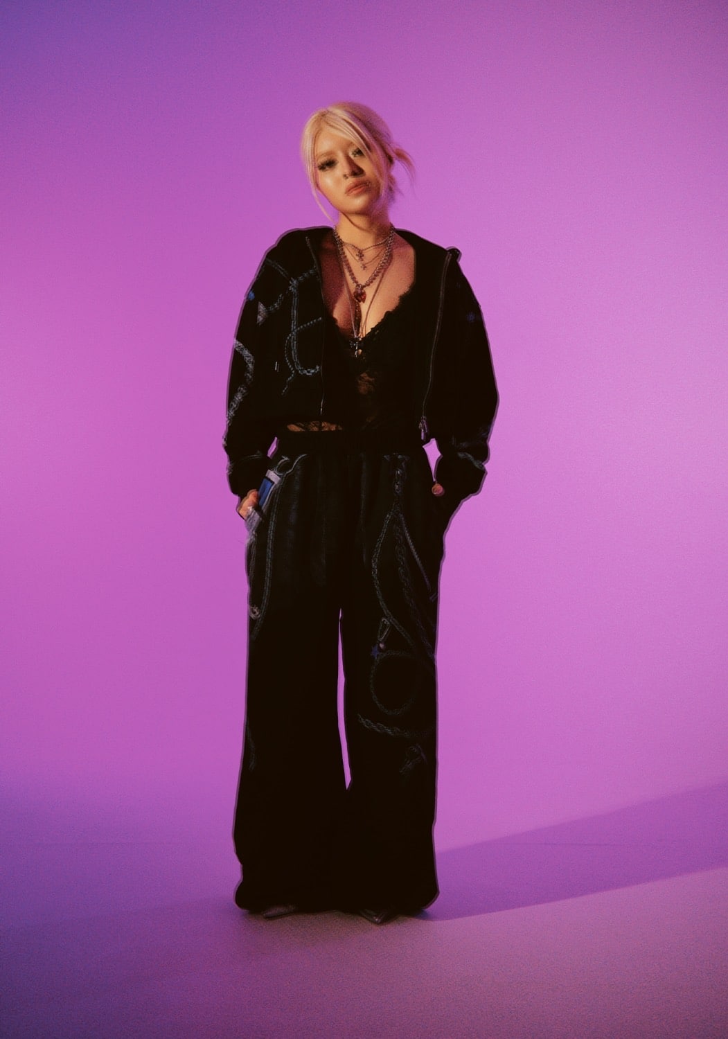 MITSUKI/Mitsuki Printed Pants black F