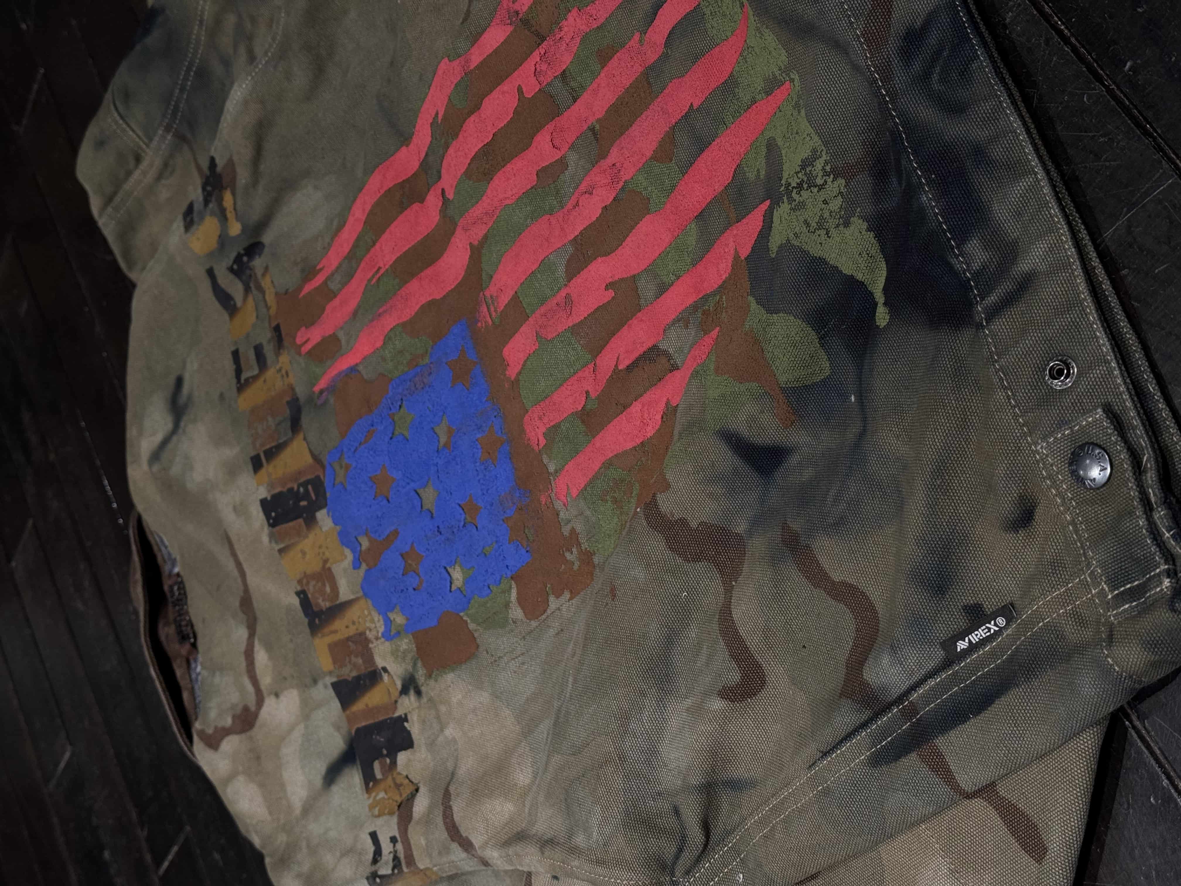 AVIREX×VANDAL 迷彩　BZ BEIGE L