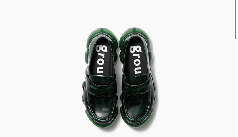 grounds/グラウンズ/JEWELRY LOAFER LEATHER/EMERALD / EMERALD EMERALD 38