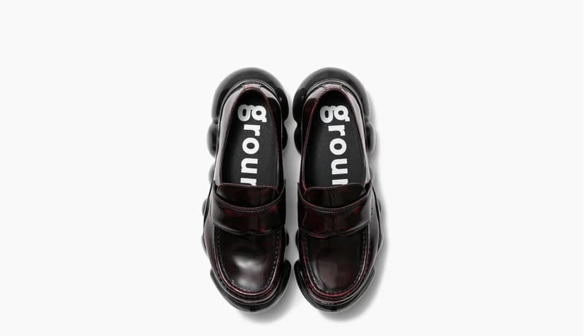 grounds/グラウンズ/JEWELRY LOAFER LEATHER/WINE / BLACK WINE / BLACK 39
