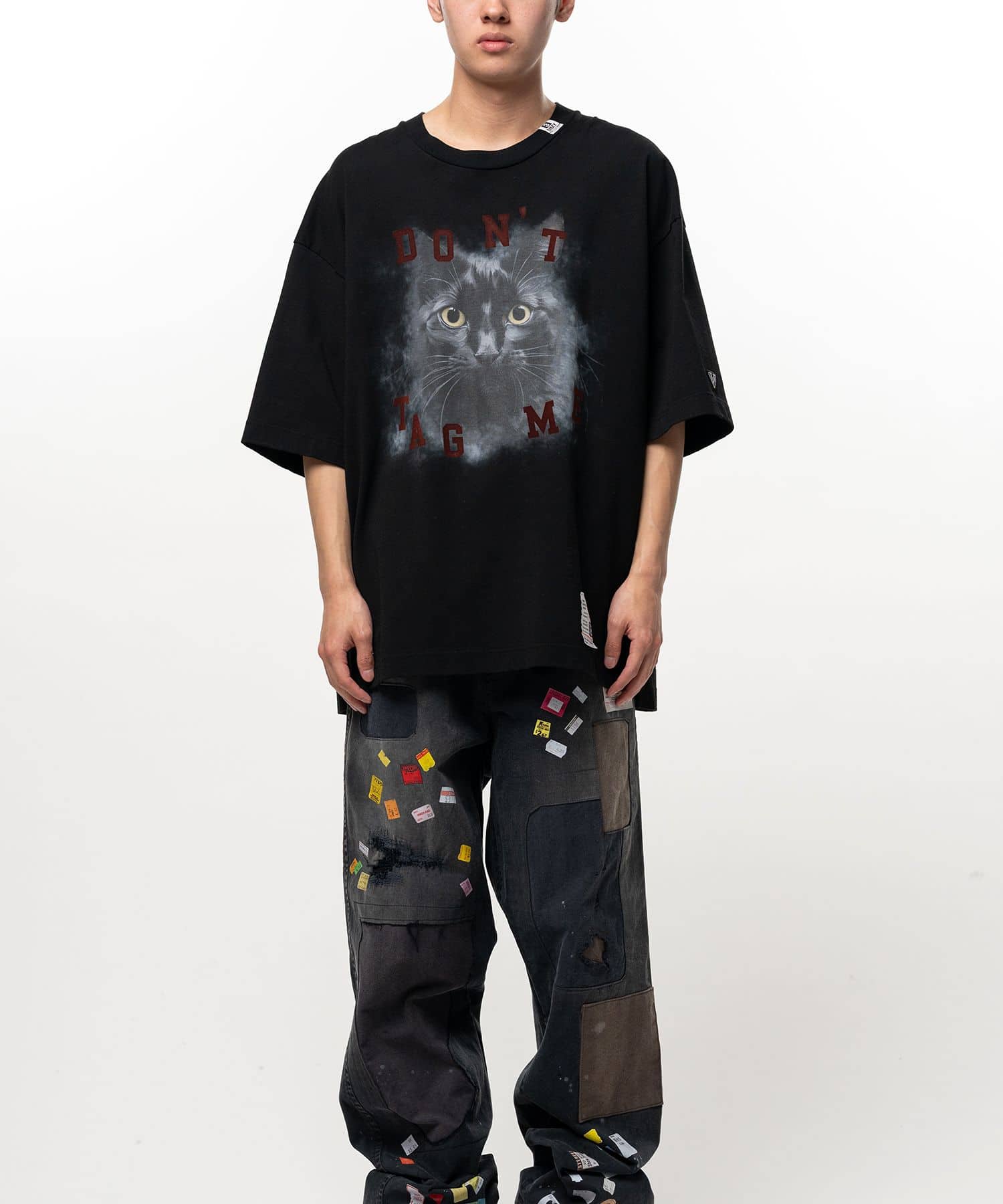 Maison MIHARA YASUHIRO/ミハラヤスヒロ/Cat Printed T-shirt black 50