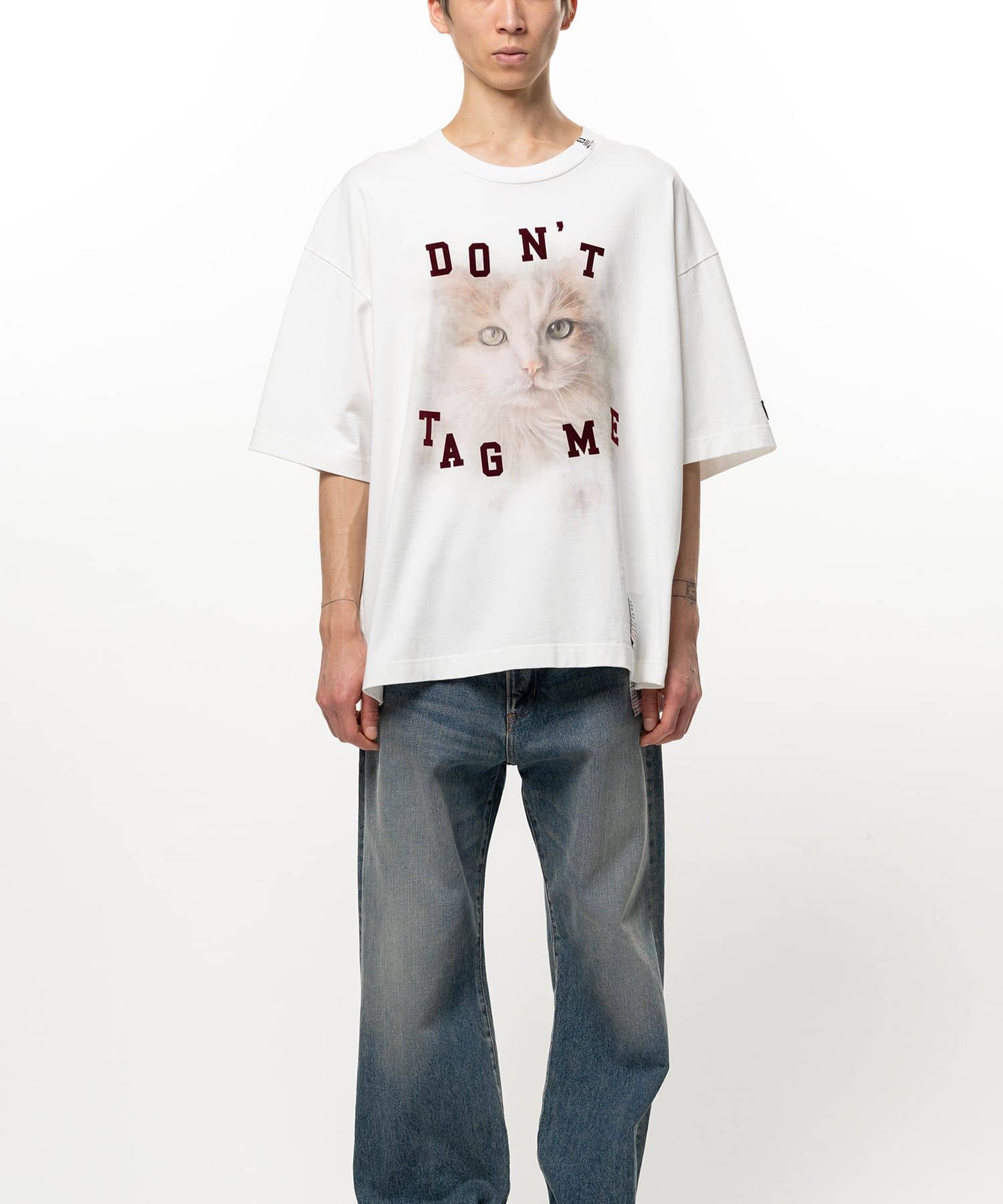 Maison MIHARA YASUHIRO/ミハラヤスヒロ/Cat Printed T-shirt white 48
