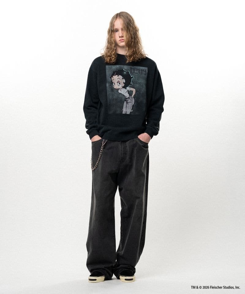 KAMIYA/Betty Boop× KAMIYA " I’m Coming Out" Sweatshirt black M
