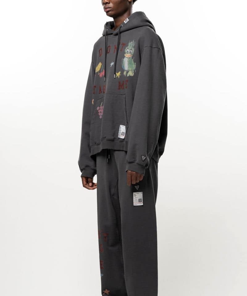 Maison MIHARA YASUHIRO/Kids Doodle Printed Hoodie black 44