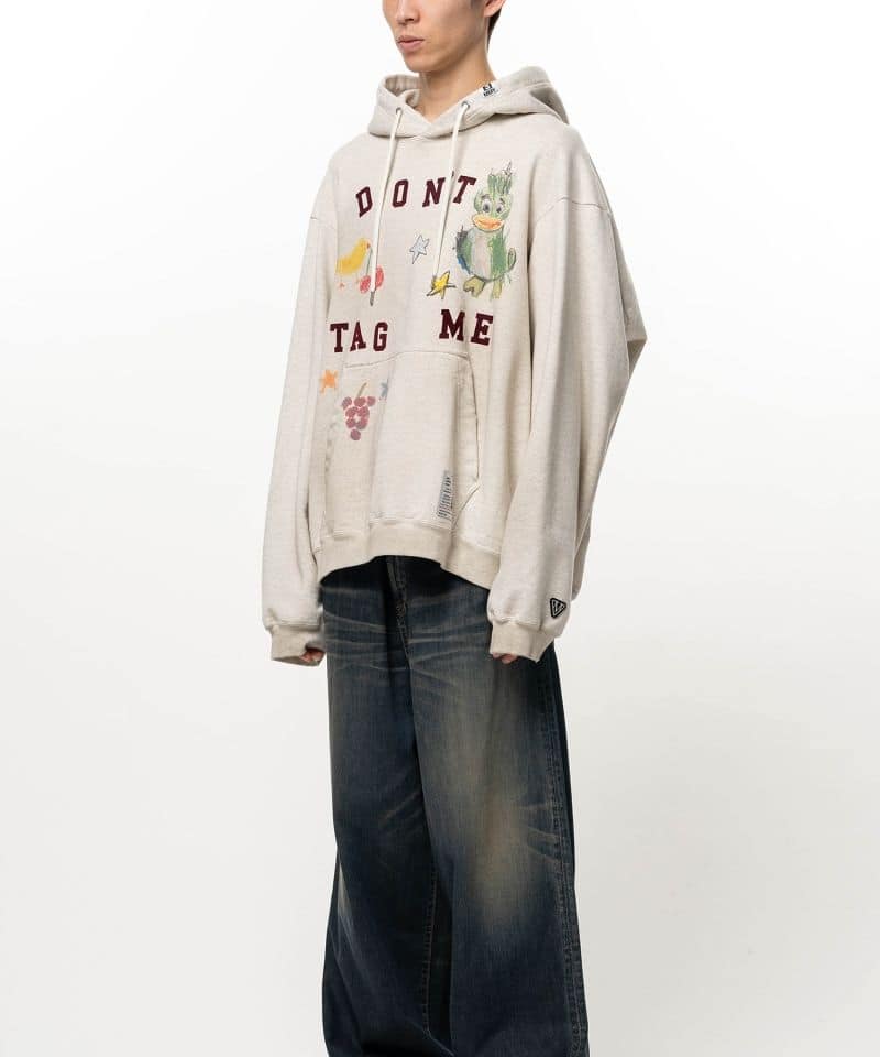 Maison MIHARA YASUHIRO/Kids Doodle Printed Hoodie white 44