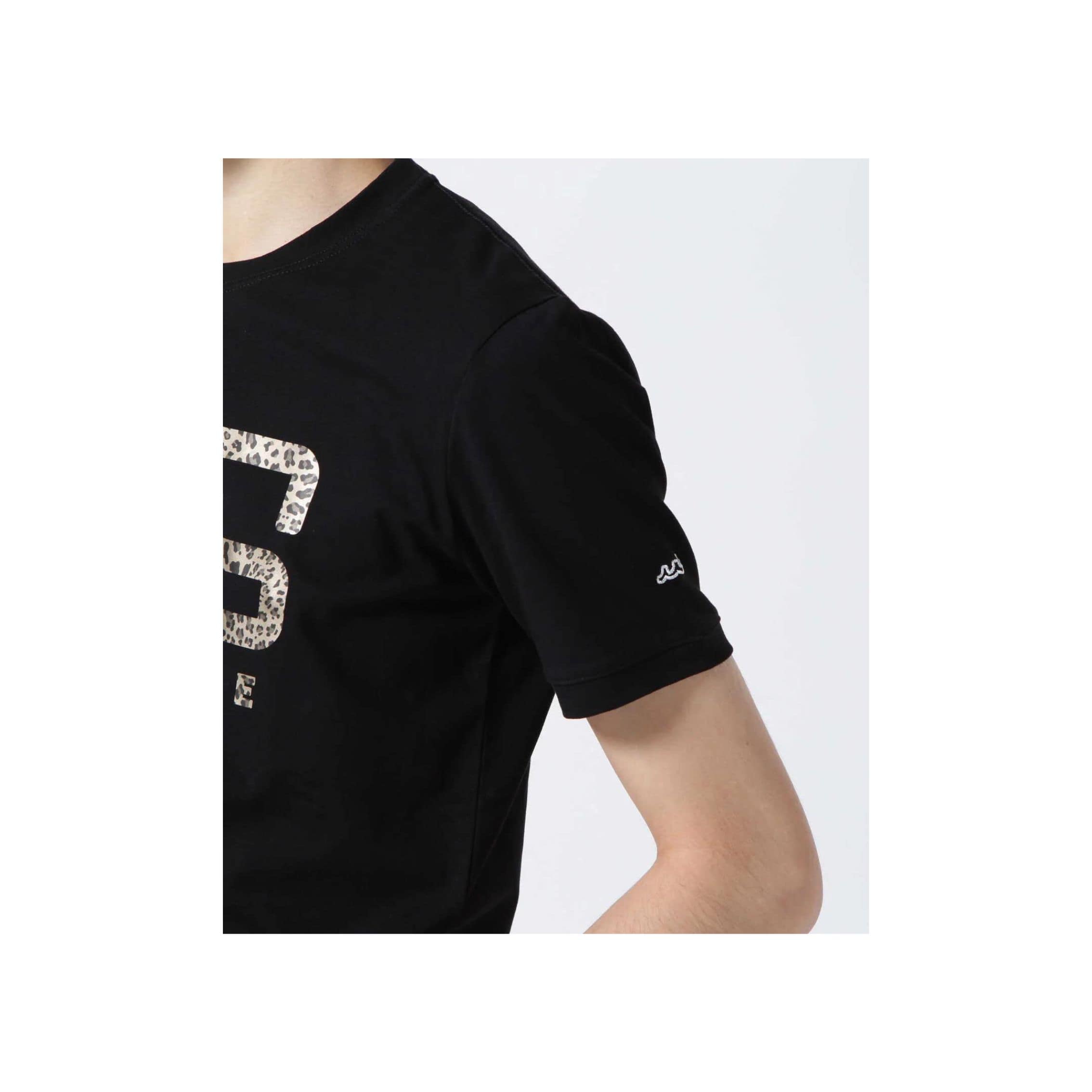muta MARINE/ムータ マリン/ヒョウ柄プリントTシャツ black 7