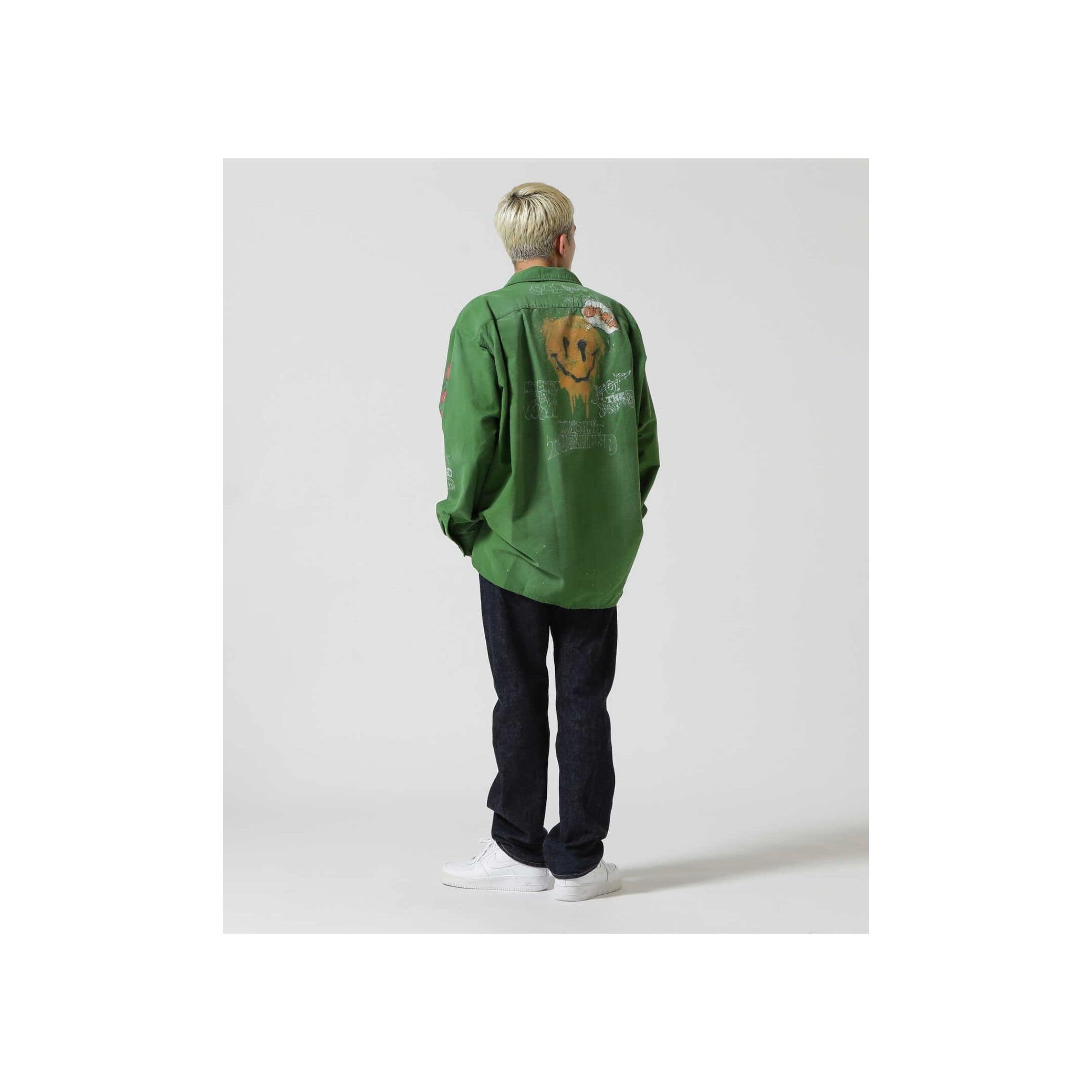 Maison MIHARAYASUHIRO/メゾン ミハラヤスヒロ/Distressed Shirt green 48