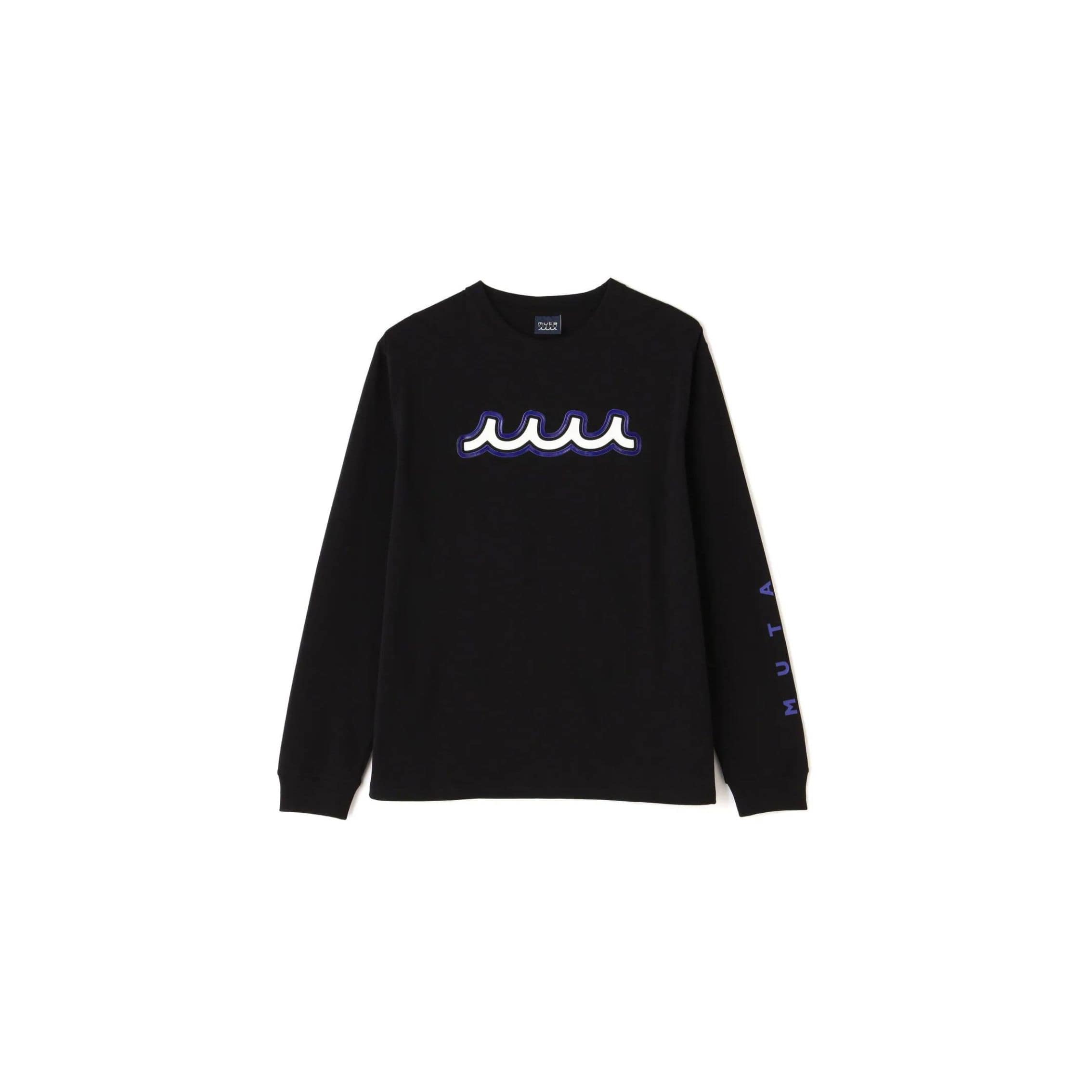 muta MARINE/ムータ マリン/Wave LONG Sleeve Tee black L