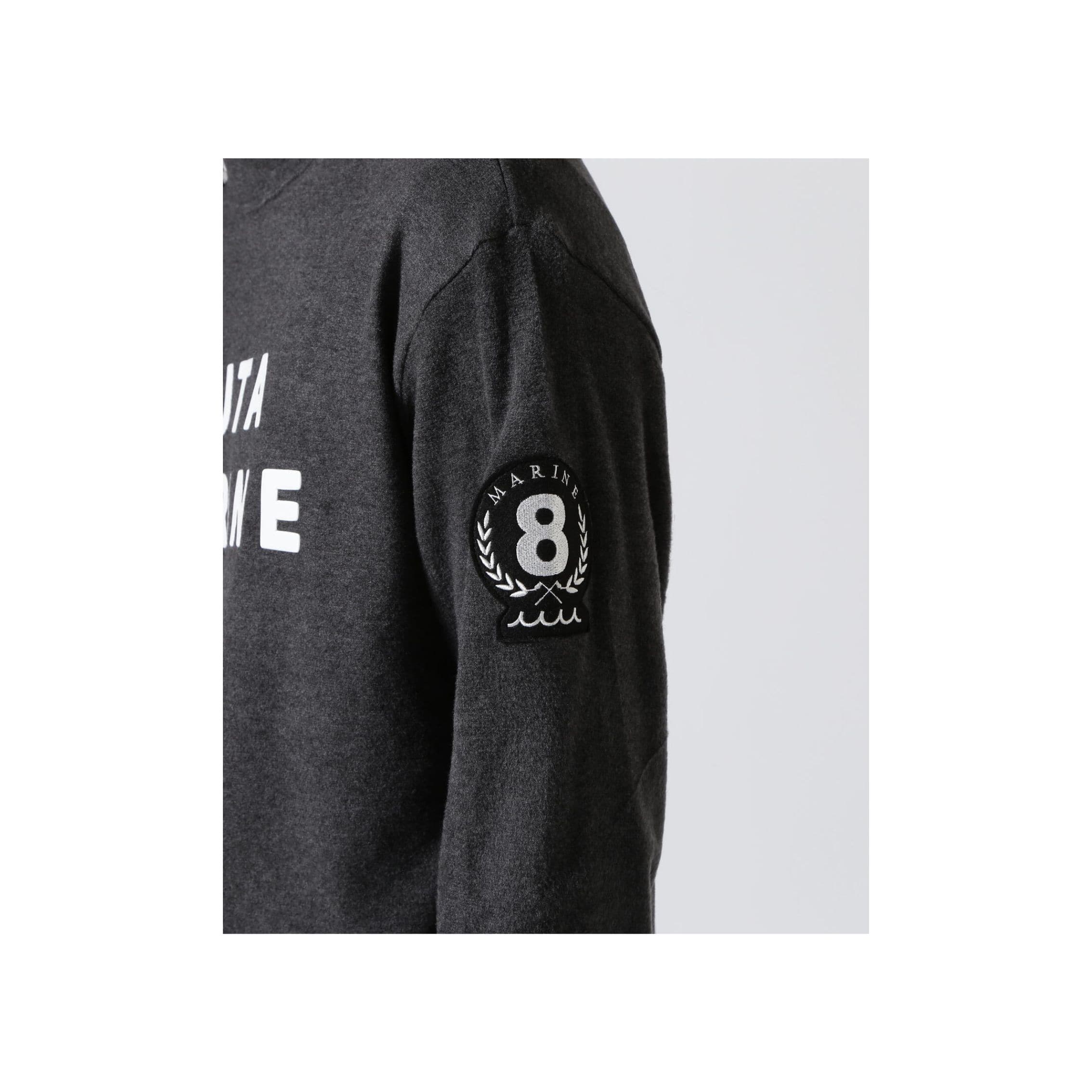 muta MARINE/ムータ マリン/ライトニット モックネックプルオーバー gray 6