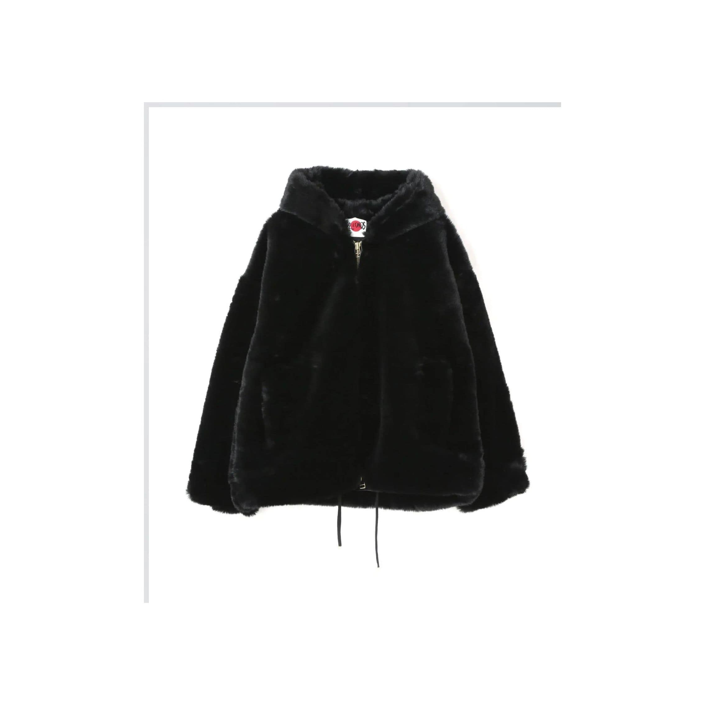 FR(13)NDS /フレンズ/ECO FUR HOOD BZ black L