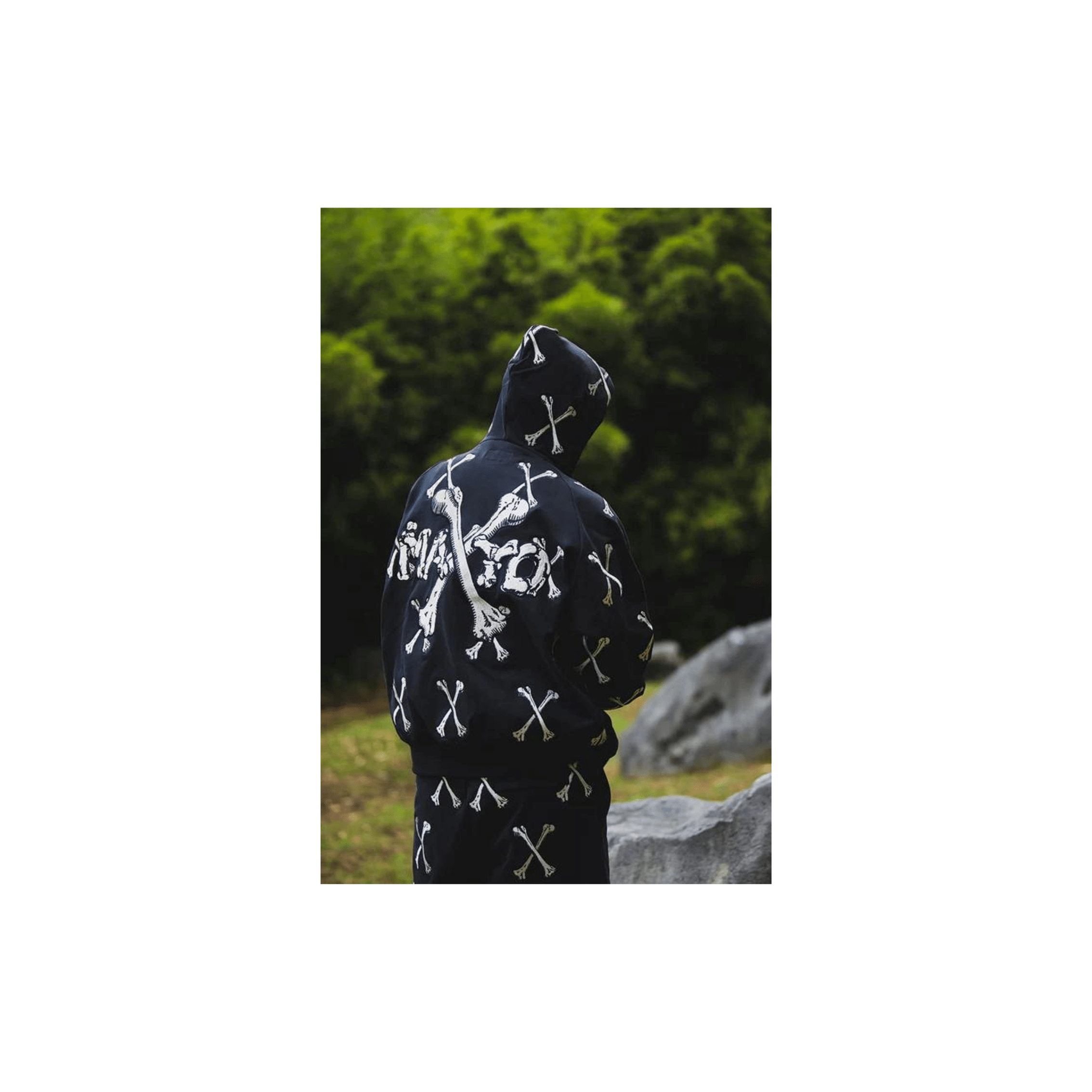 【MAYO】 CROSS BONES Embroidery Sweat Shorts black XL
