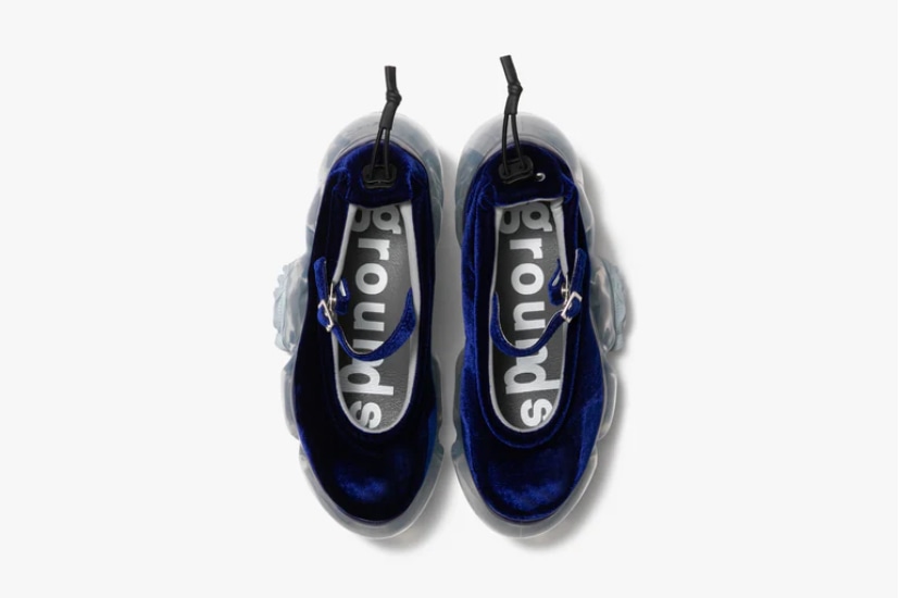 grounds/MOOPIE PUMPS/NAVY VELVET / ICEGRAY blue 38