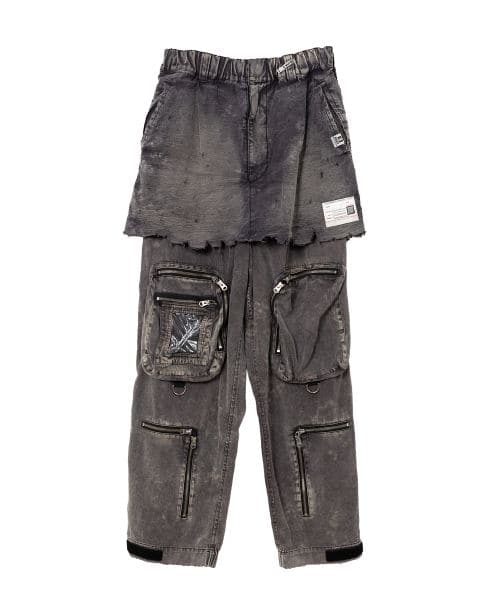 Maison MIHARA YASUHIRO/Waist Layered Flight Pants black 44