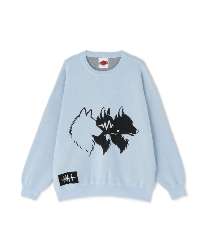 FR(13)NDS/フレンズ/Wolf M KNIT blue M
