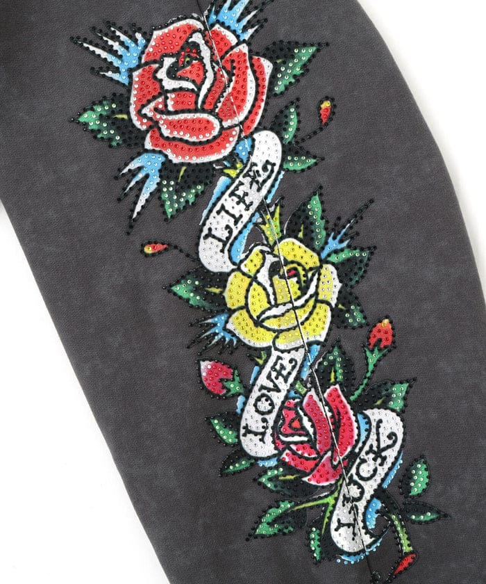 FR(13)NDS × Ed Hardy/フレンズ × エド・ハーディ/コラボジップフーディ gray L