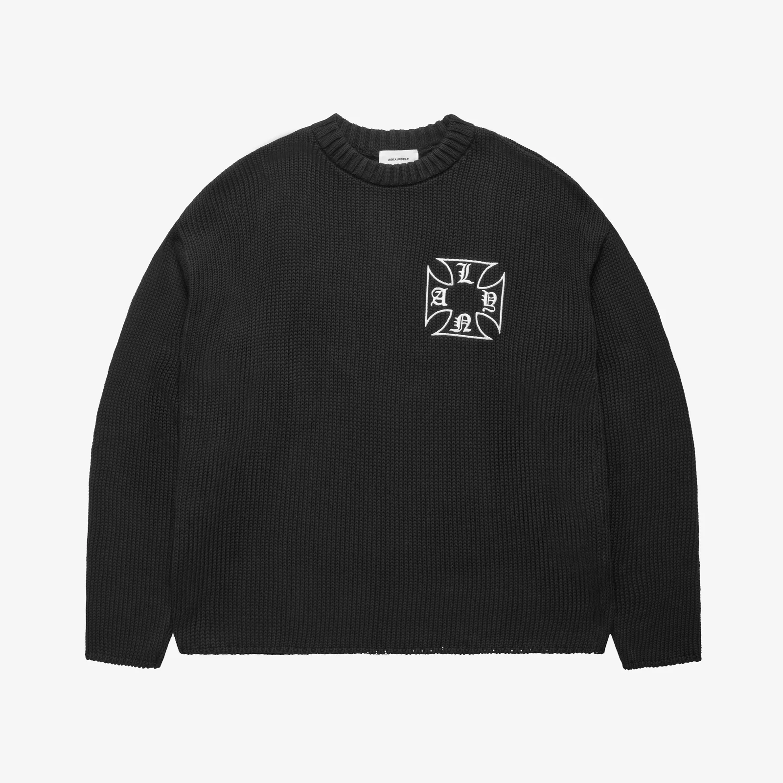 LAST NEST X CHAIN KNIT black M