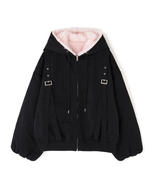 MITSUKI/ミツキ/REVERSIBLE FUR BLOUSON black F