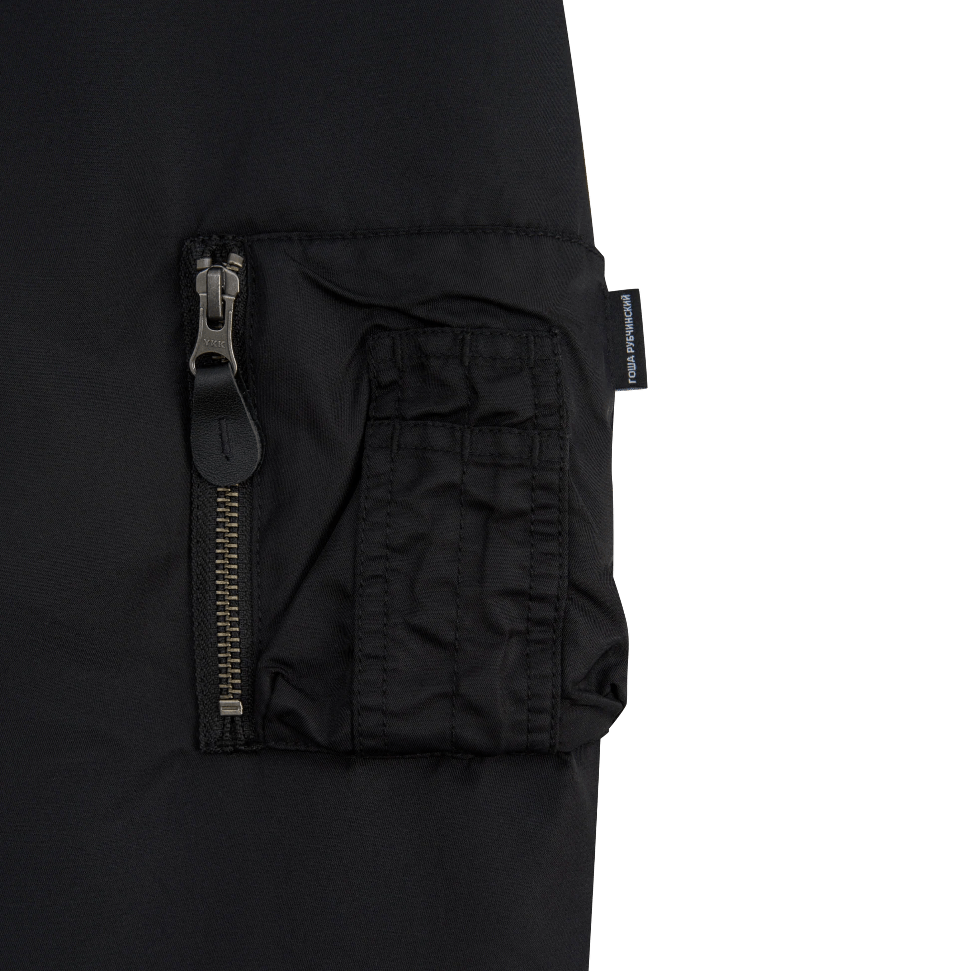 GOSHA RUBCHINSKIY/ゴーシャ・ラブチンスキー/Hooded Bomber Jacket black L