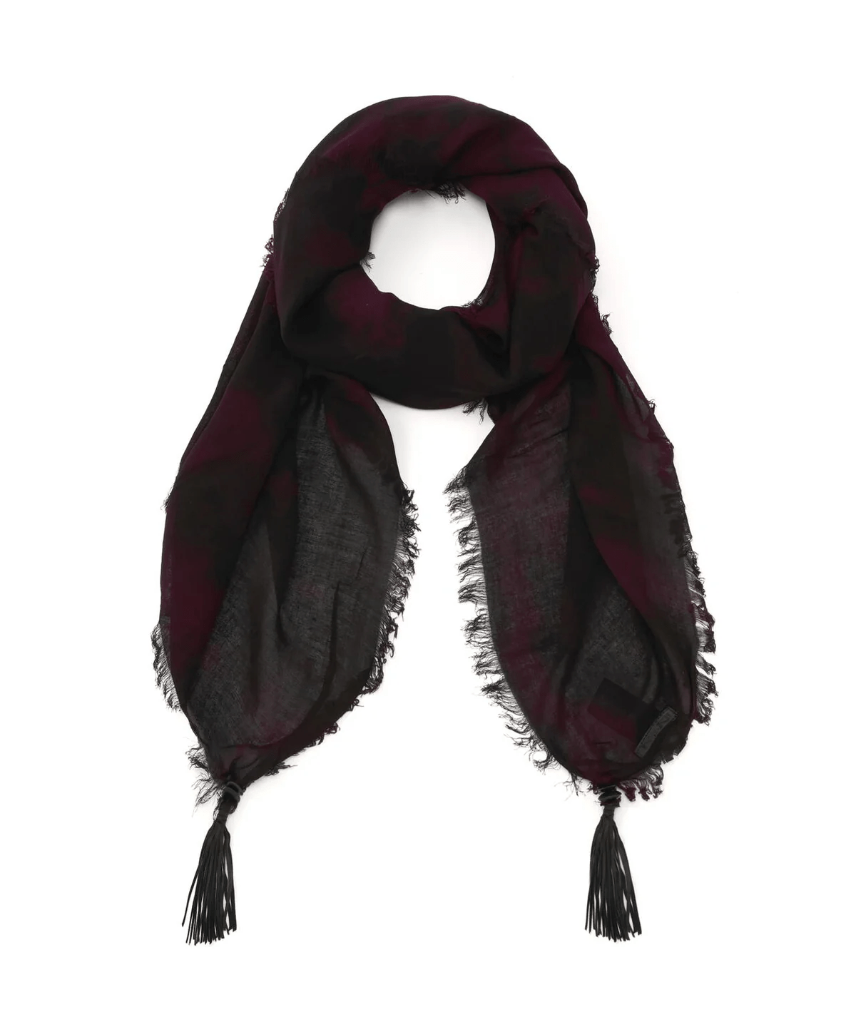 KMRii/ケムリ/Tie Dye Square Stole 05 purple F