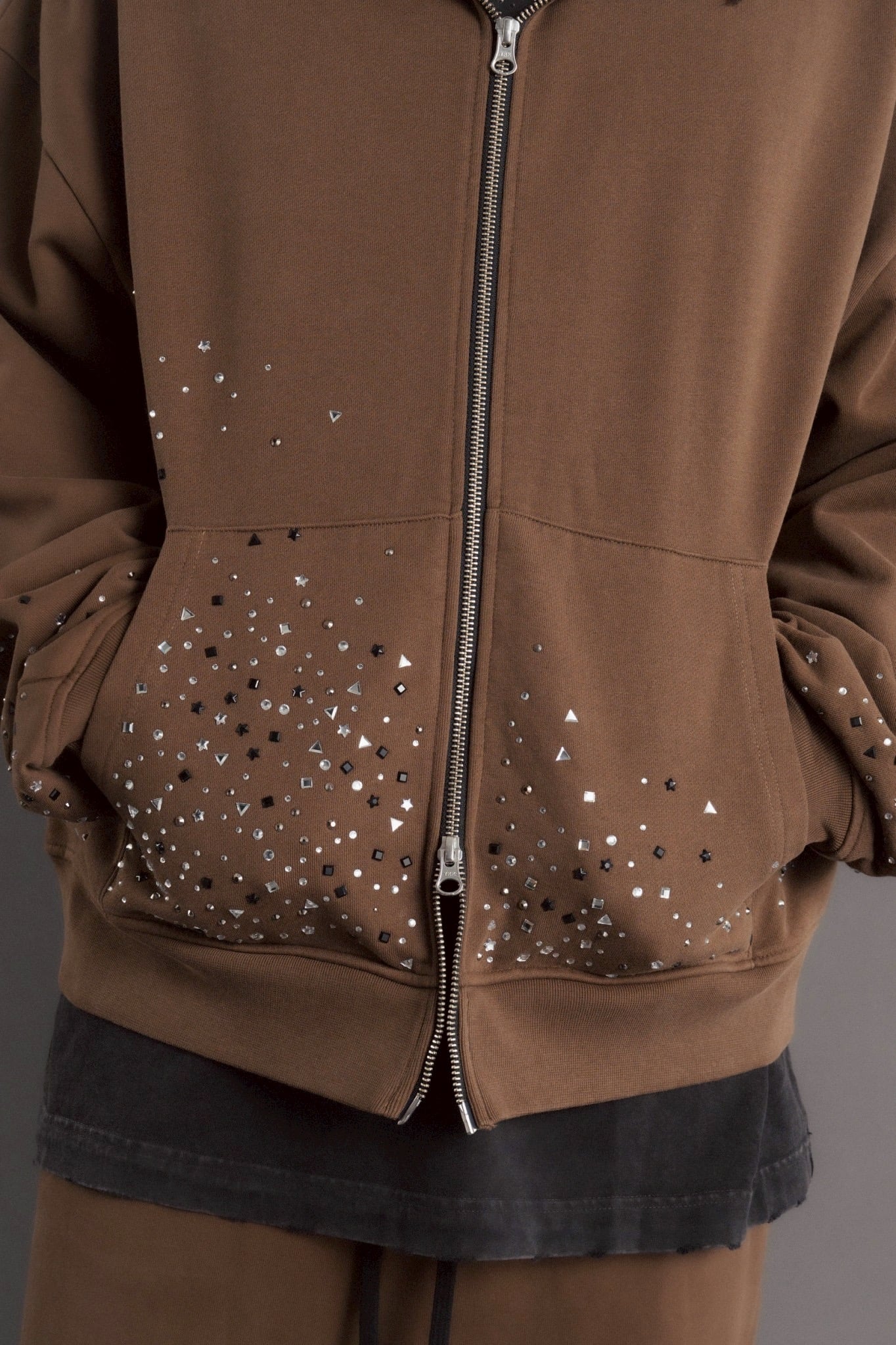 FR(13)NDS /フレンズ/Stone Sweat Hoodie brown L