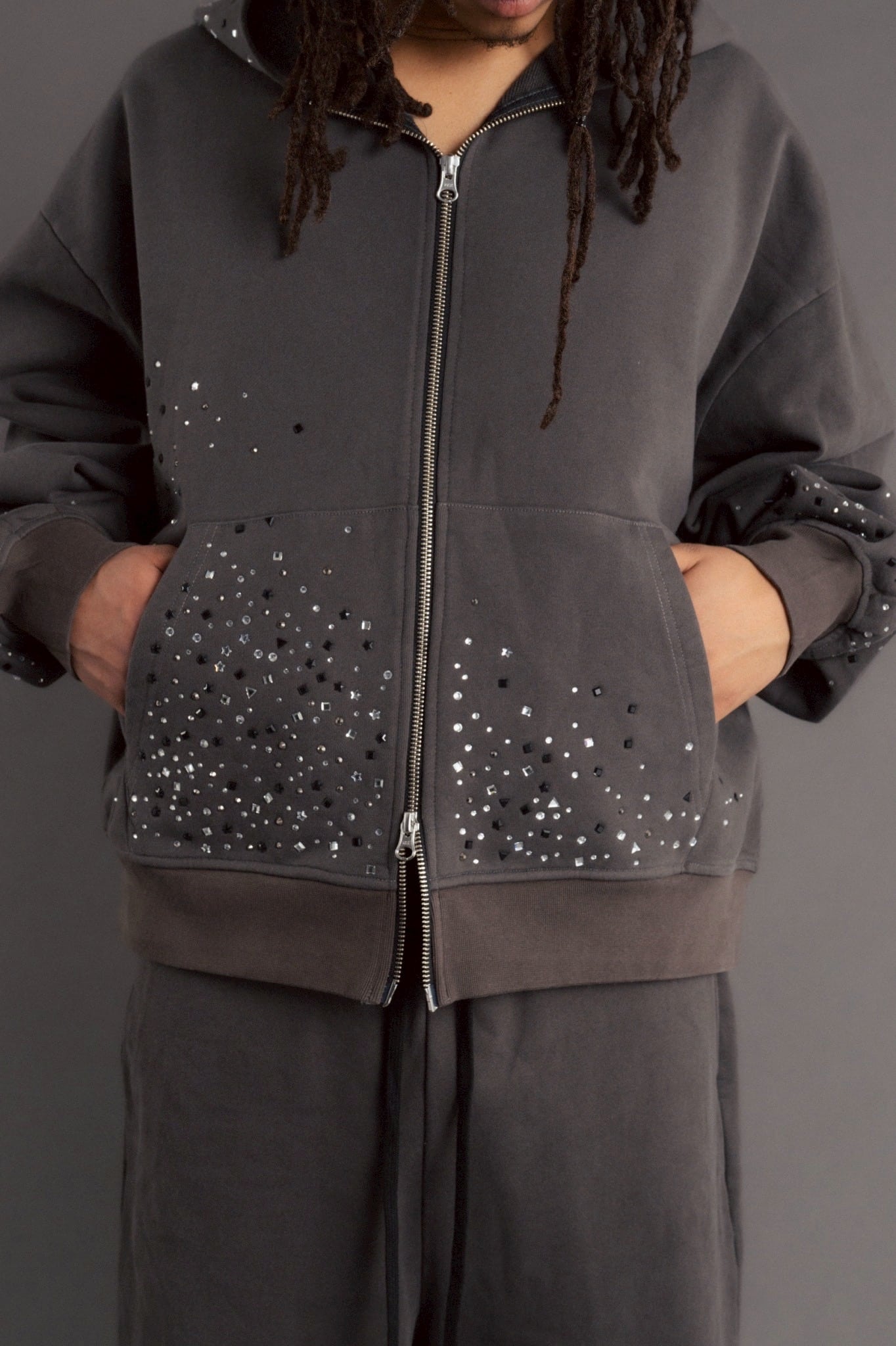 FR(13)NDS /フレンズ/Stone Sweat Hoodie gray L