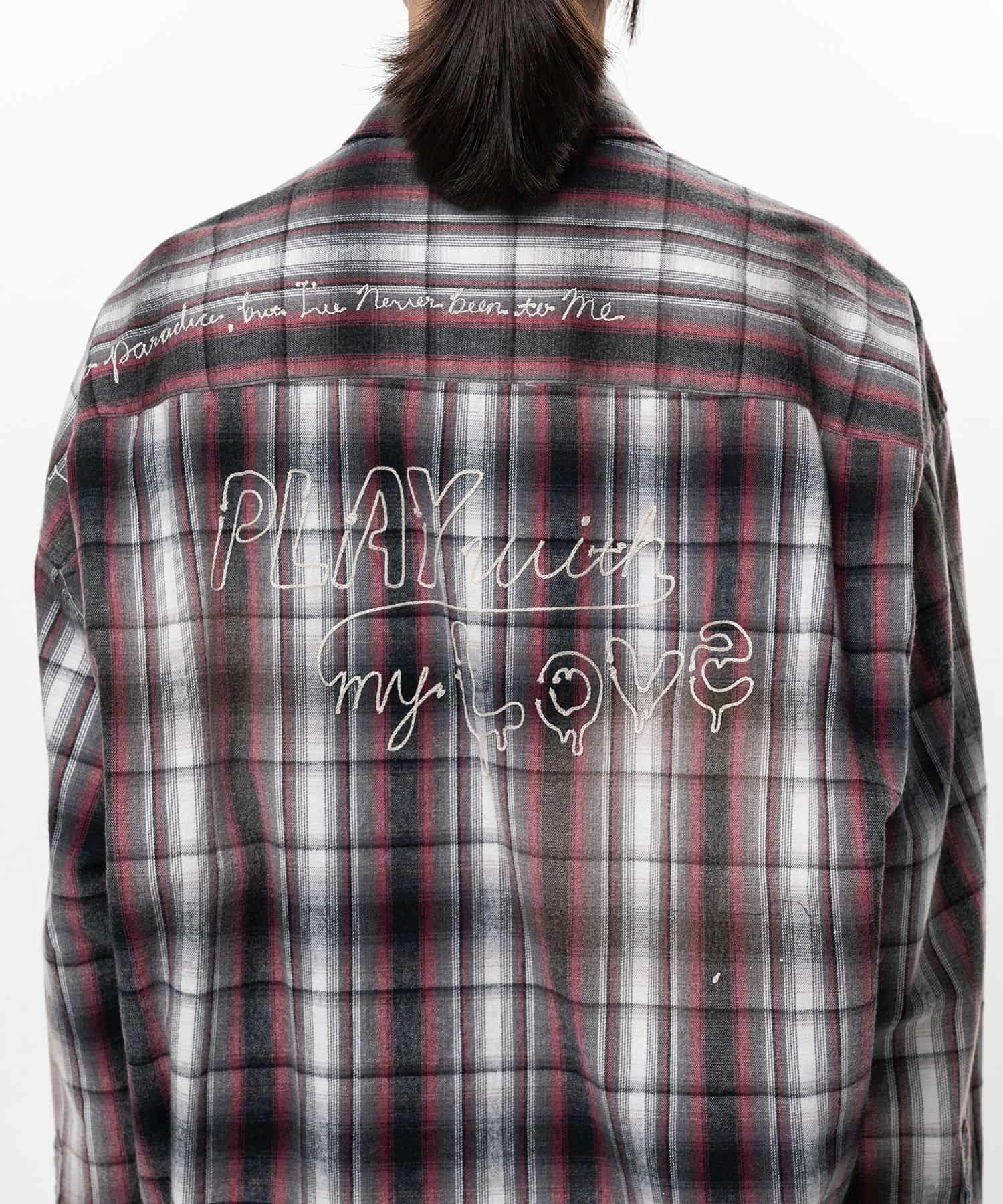 Maison MIHARA YASUHIRO/Vintage Like Check Shirt black 44