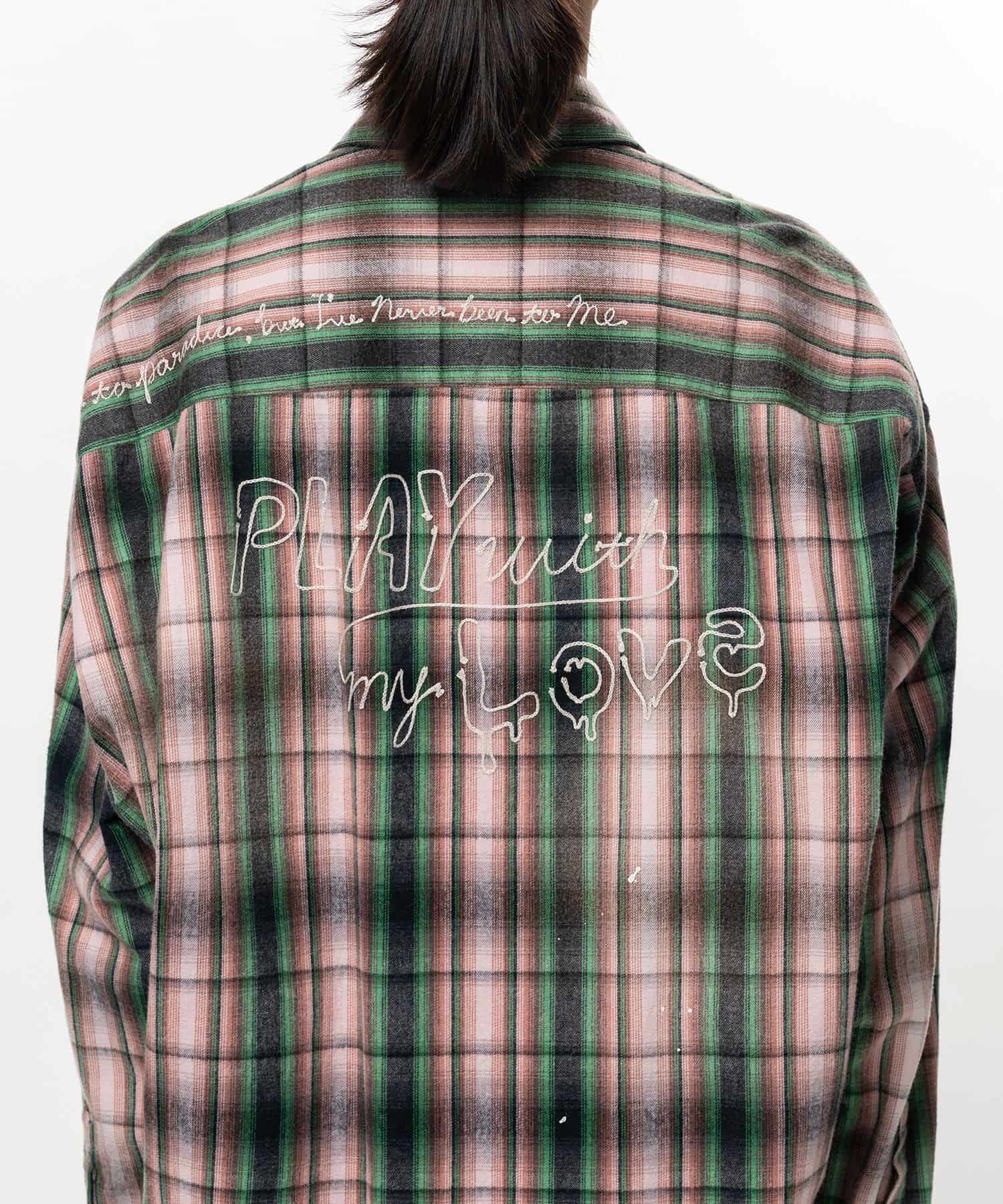 Maison MIHARA YASUHIRO/Vintage Like Check Shirt PINK 46
