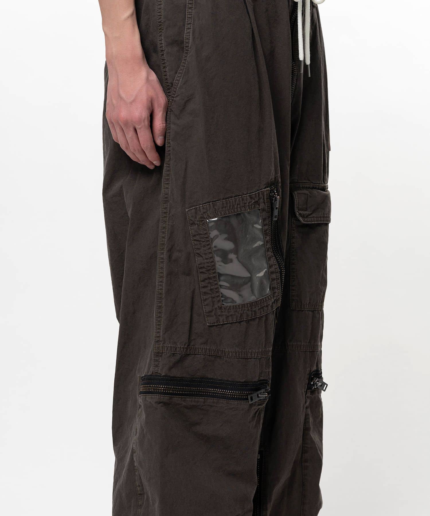 Maison MIHARA YASUHIRO/Sweat Pants Combined Flight Pants brown 44