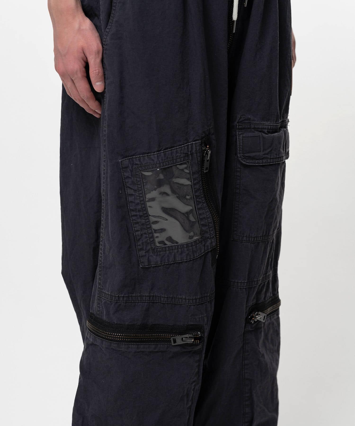 Maison MIHARA YASUHIRO/Sweat Pants Combined Flight Pants black 44