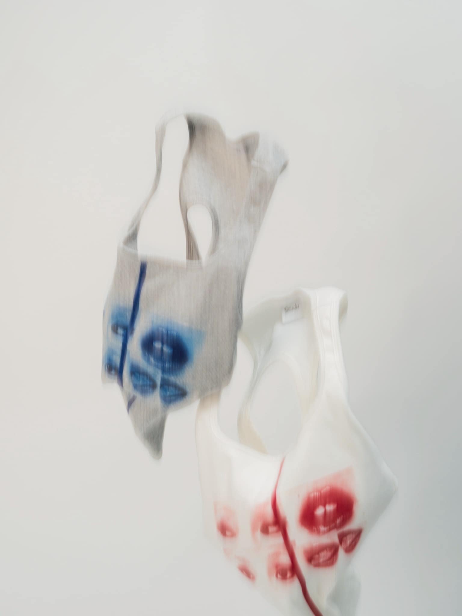 MITSUKI/Face Print TankTop gray F
