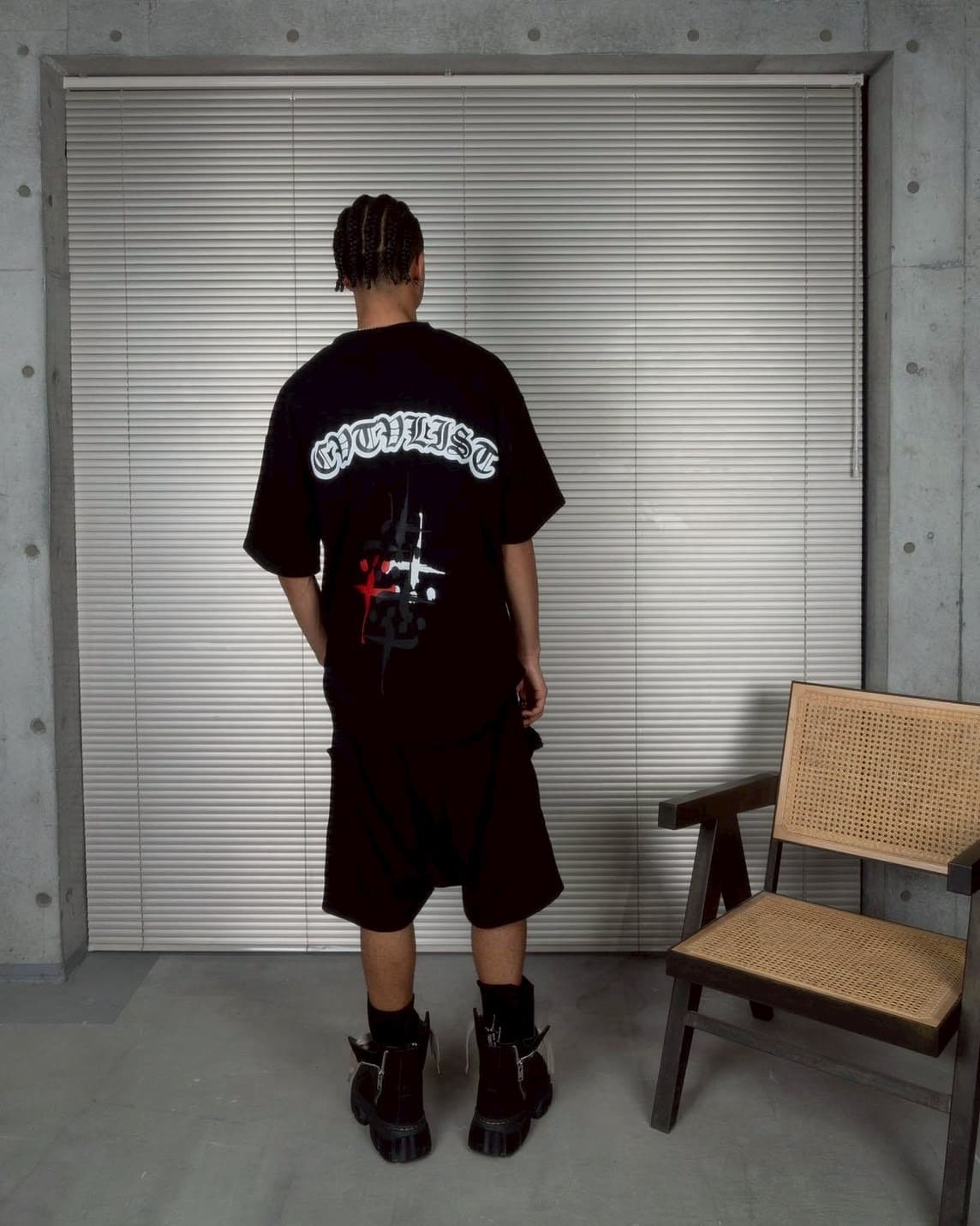 CVTVLIST/カタリスト/multi cross usual shorts black XXL