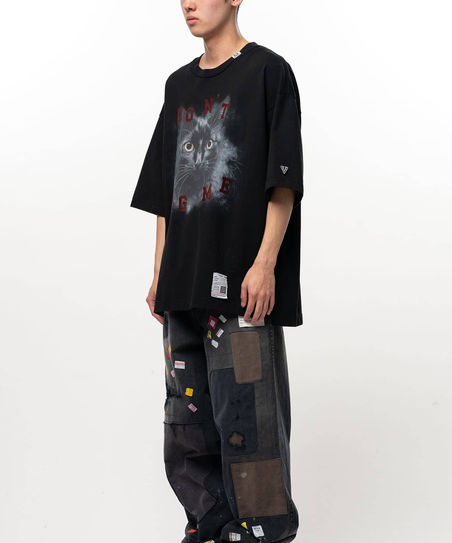 Maison MIHARA YASUHIRO/ミハラヤスヒロ/Cat Printed T-shirt black 44
