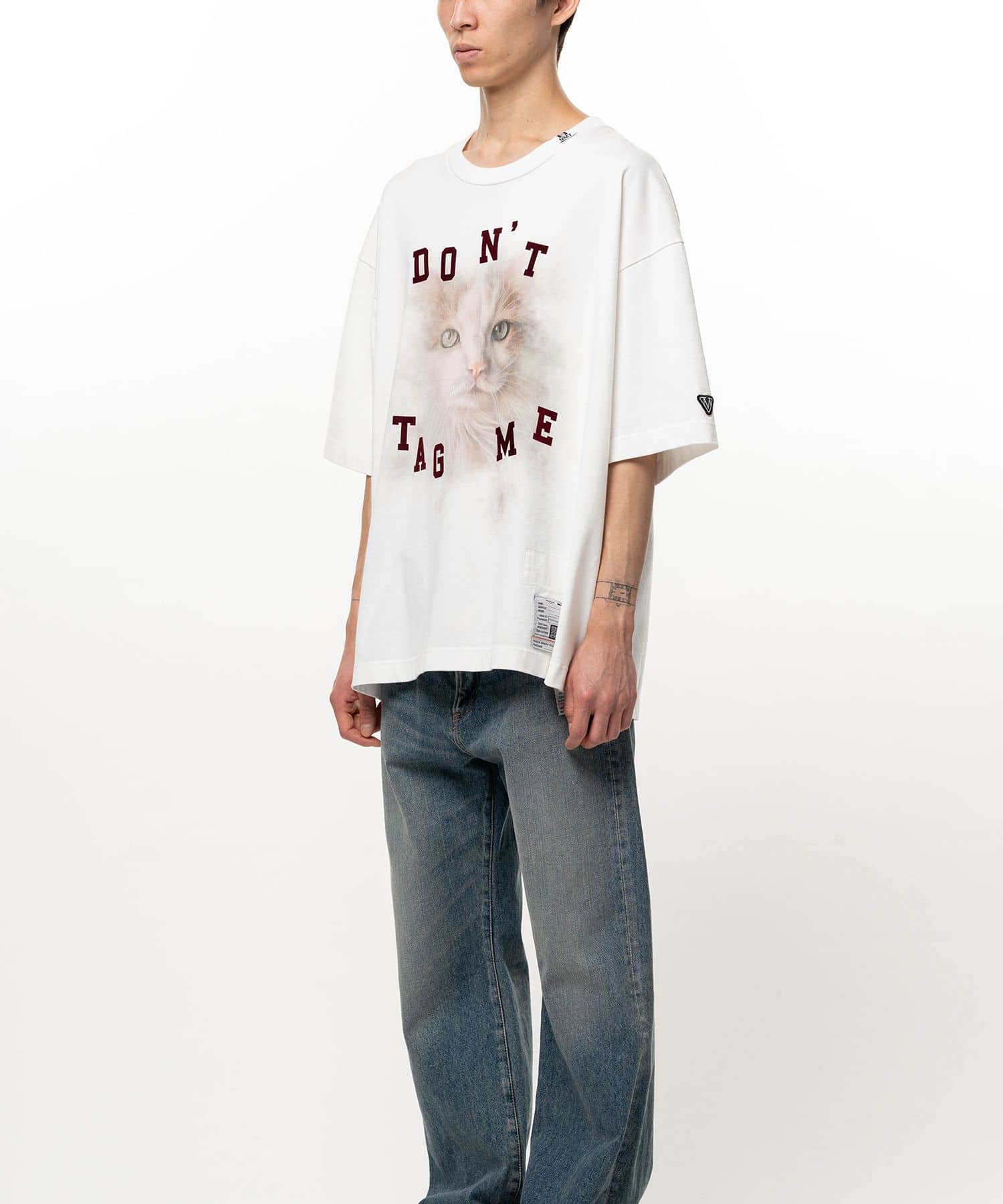 Maison MIHARA YASUHIRO/ミハラヤスヒロ/Cat Printed T-shirt white 46