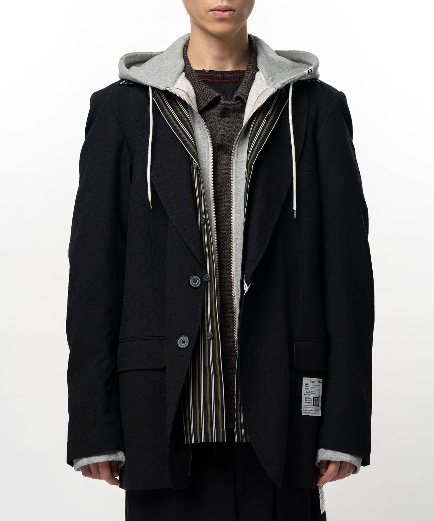 Maison MIHARA YASUHIRO/Triple Layered Jacket black 44