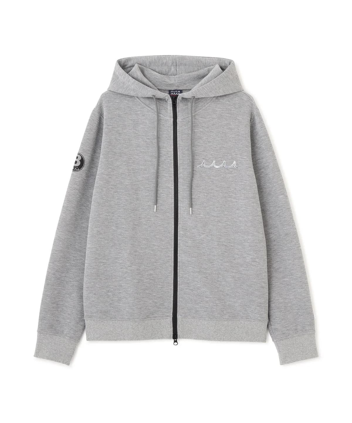 muta MARINE/ムータ マリン/Set-up Hoodie Back Metal gray L