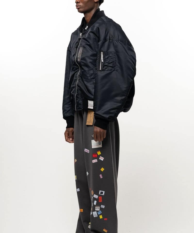 Maison MIHARA YASUHIRO/Shifted Layer Flight Jacket black 44