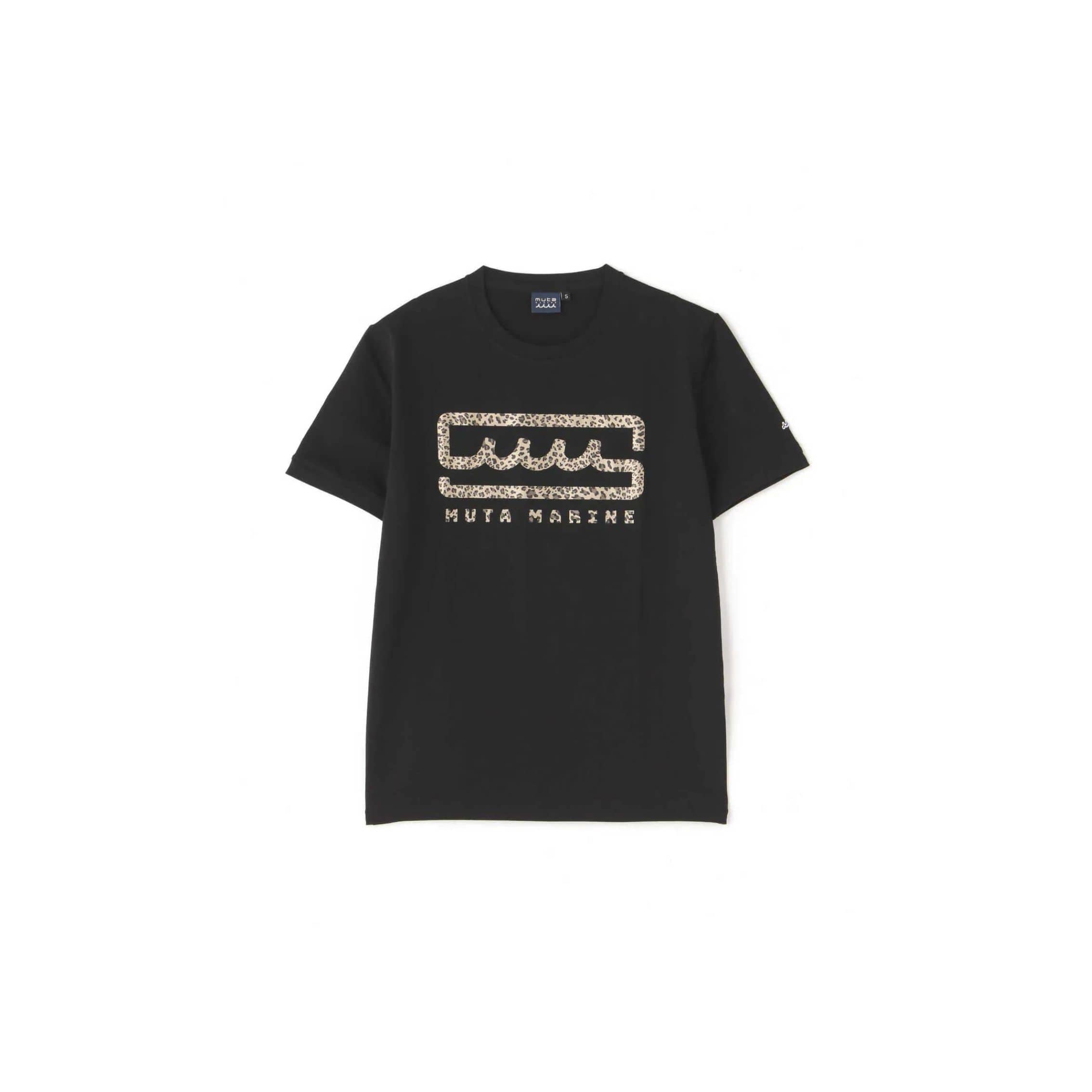 muta MARINE/ムータ マリン/ヒョウ柄プリントTシャツ black 7