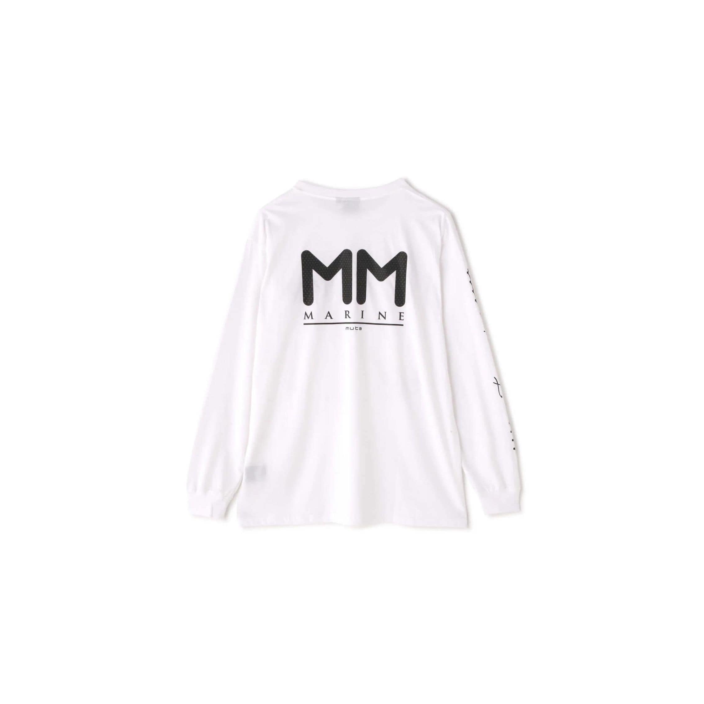 muta MARINE/ムータ マリン/別注3Dバックプリント ロングスリーブTシャツ white 6